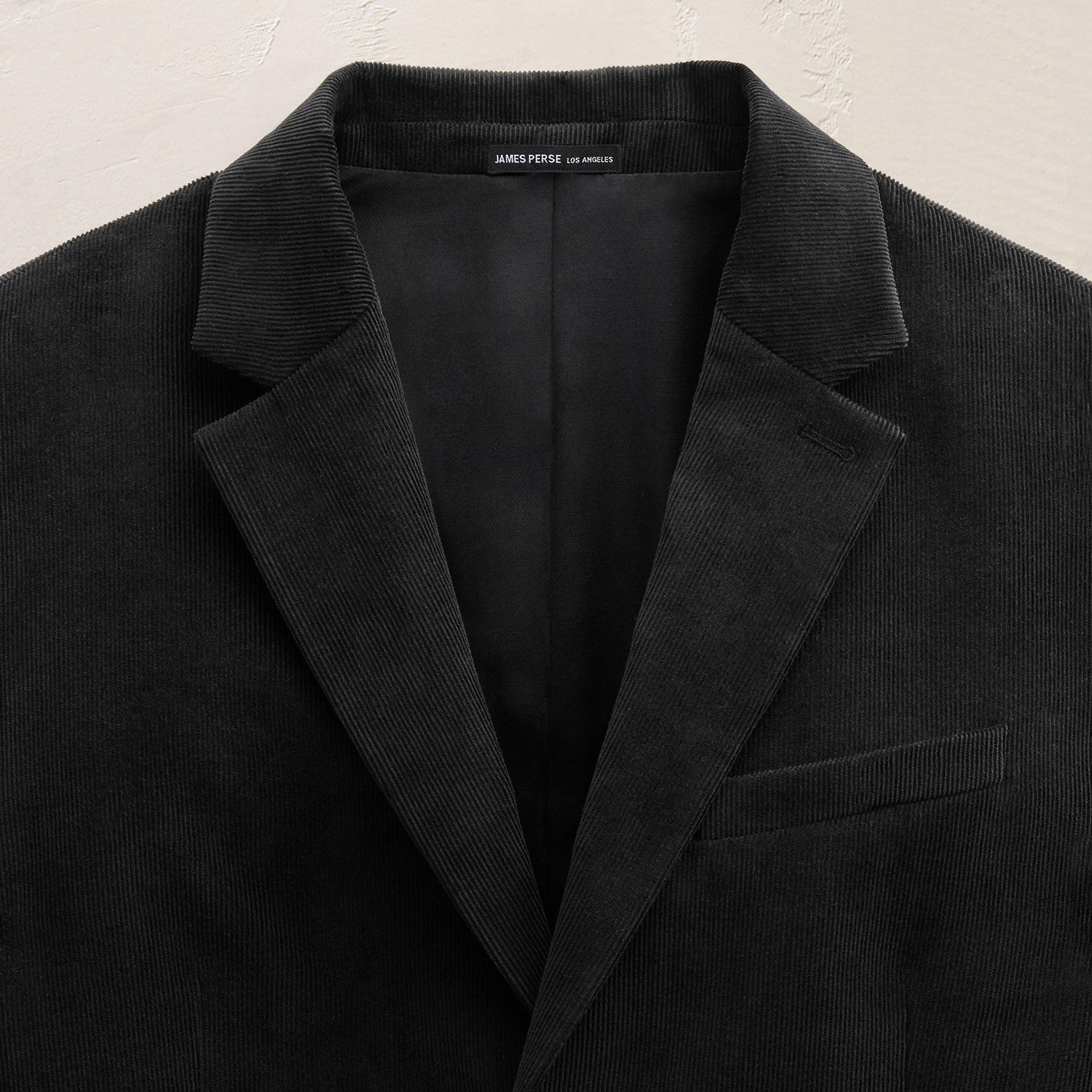 Cotton Cashmere Corduroy Suit Jacket - Black