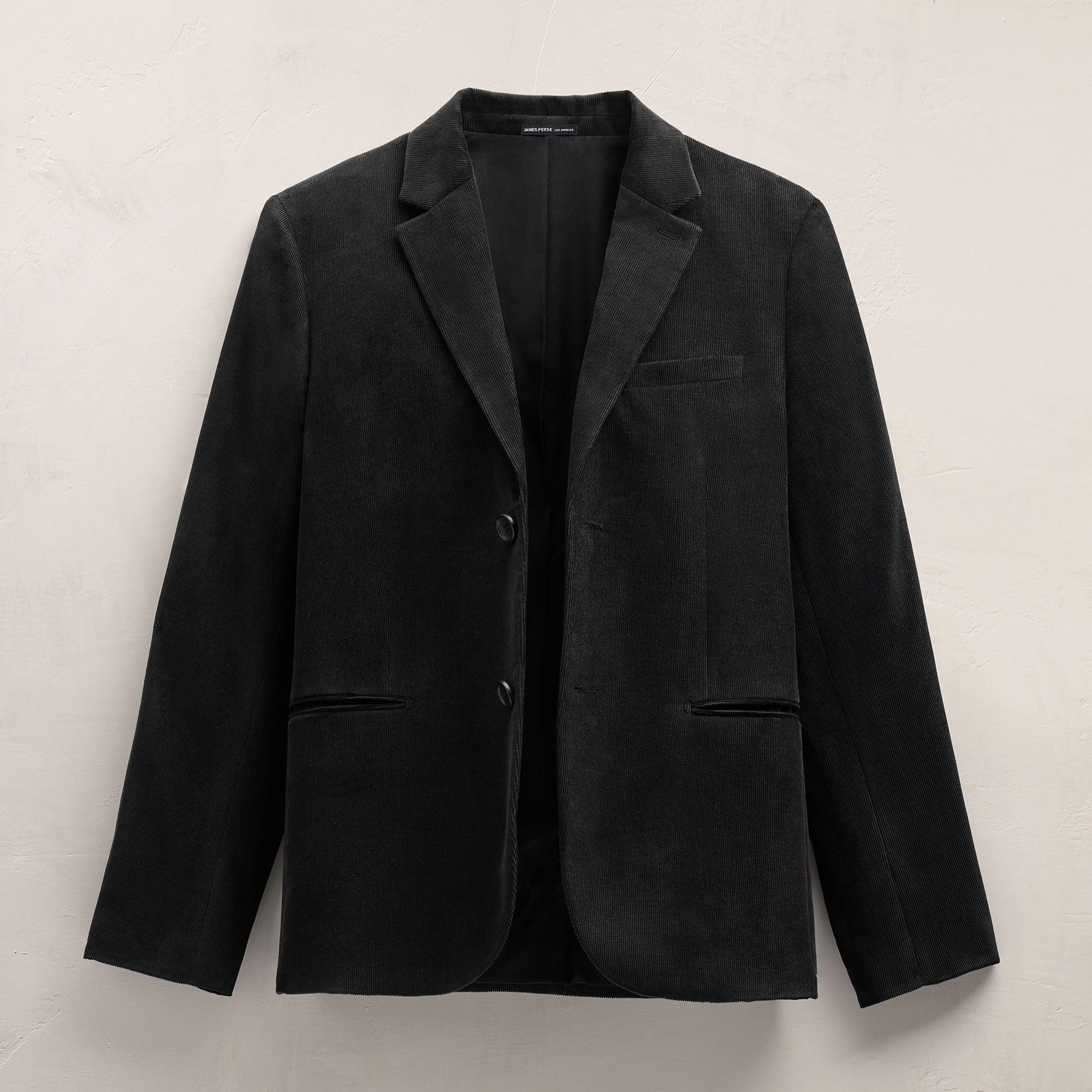 Cotton Cashmere Corduroy Suit Jacket - Black