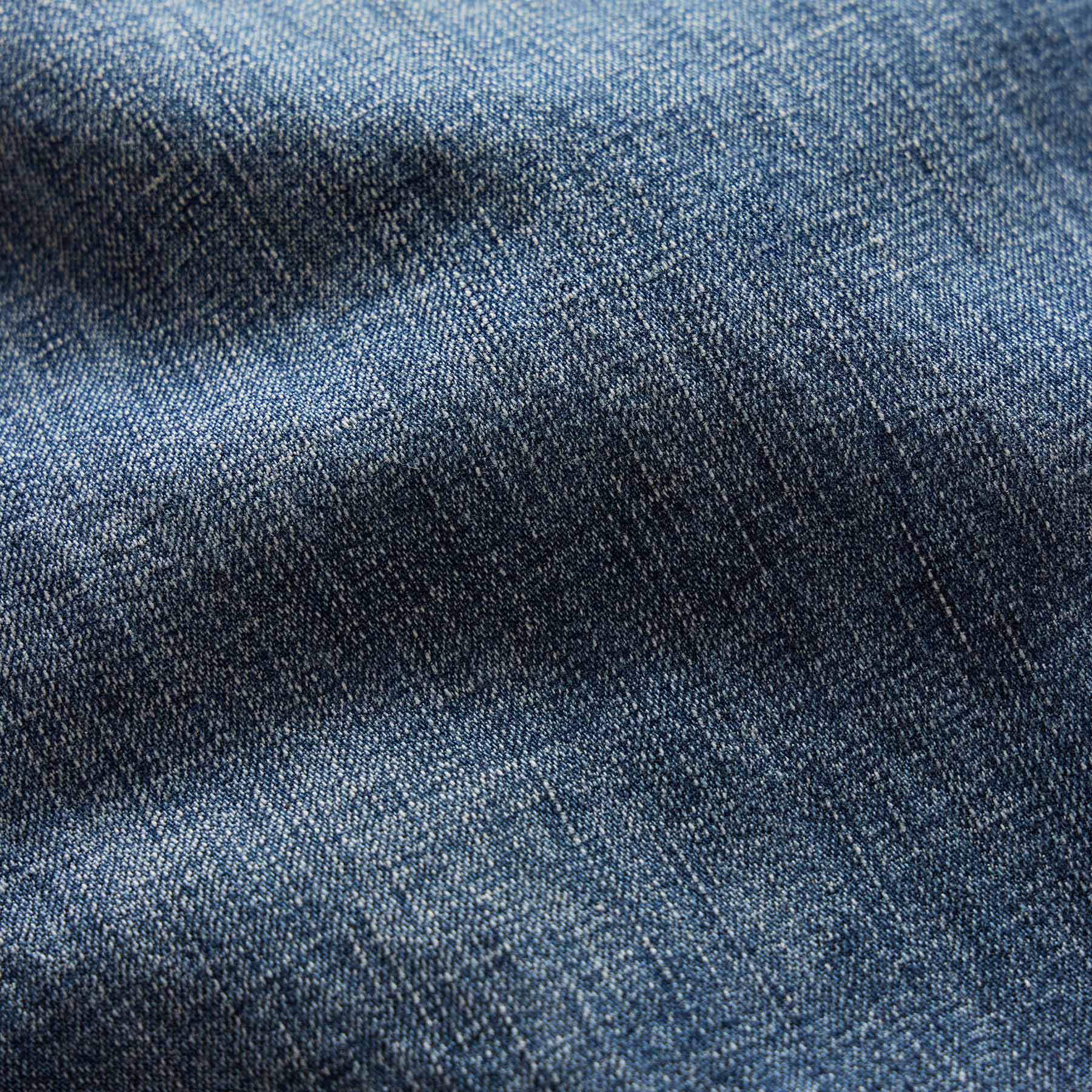 Linen Denim Drawstring Pant - Blue Wash