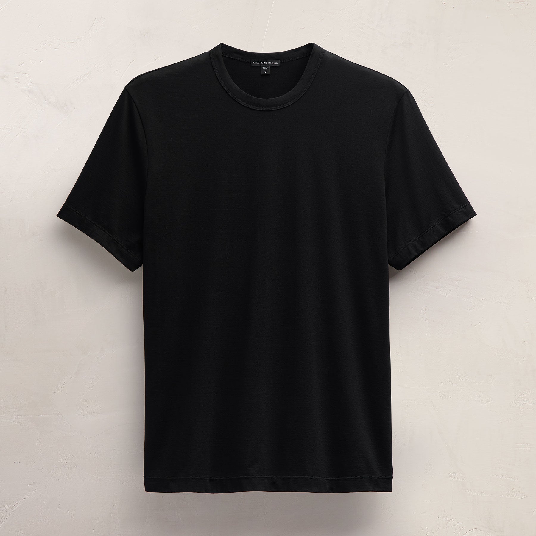 Lotus Jersey Double Ply Crew - Black