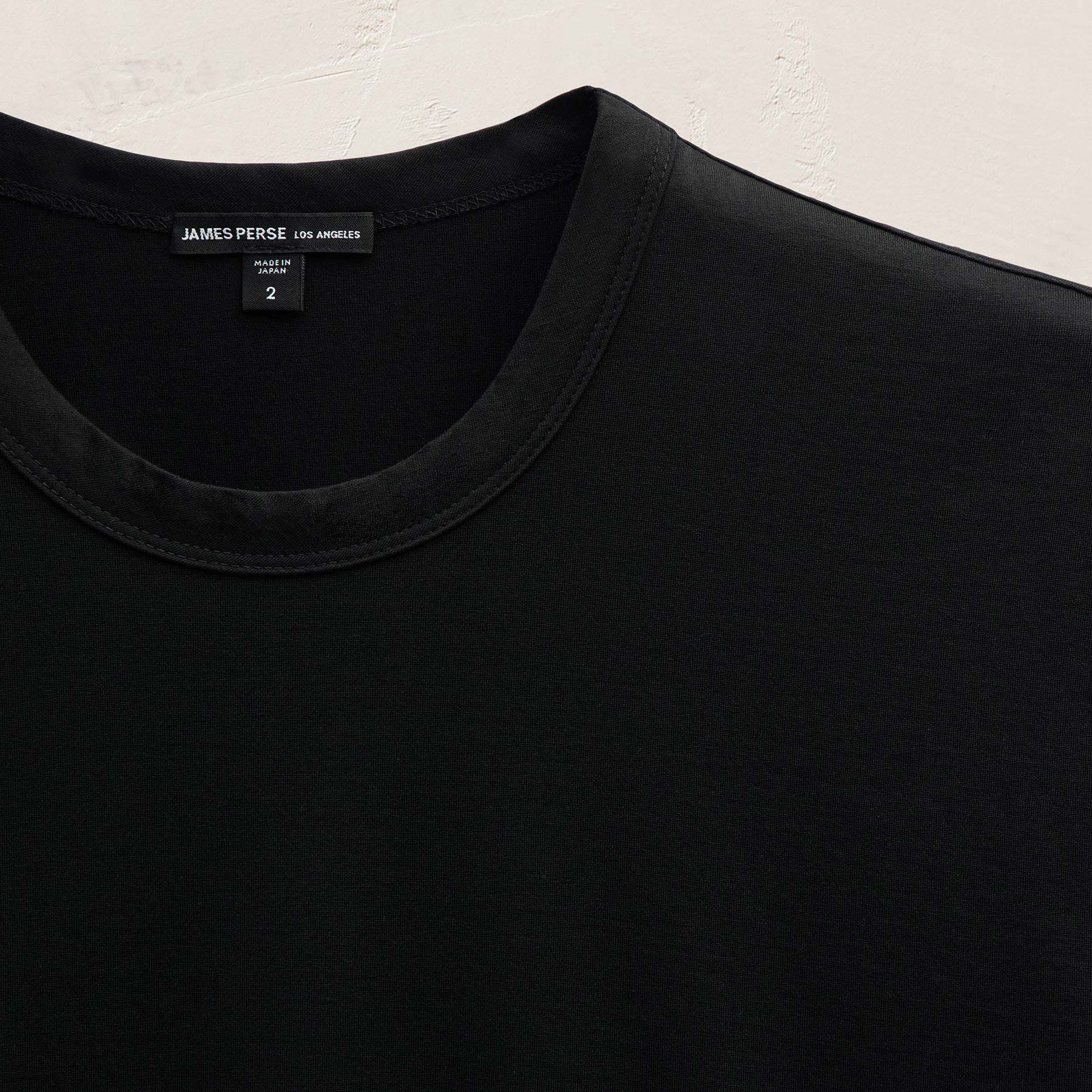 Lotus Jersey Double Ply Crew - Black