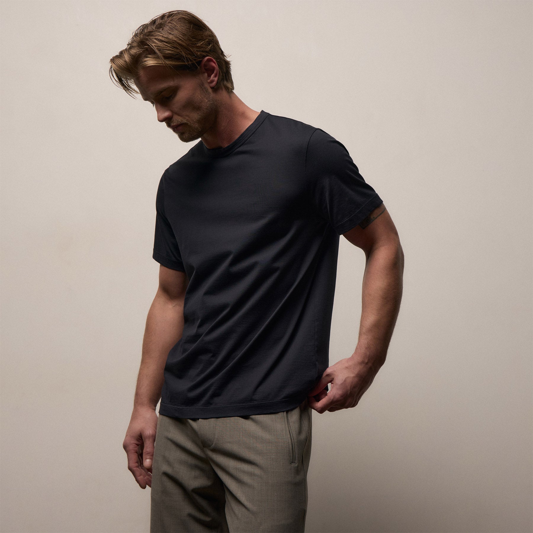 Lotus Jersey Double Ply Crew - Deep