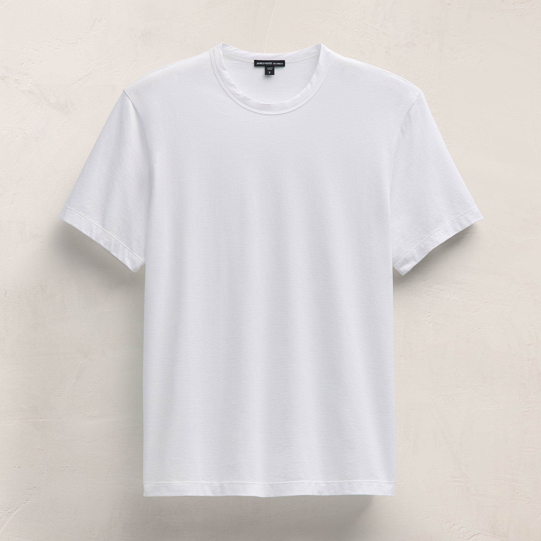 Lotus Jersey Double Ply Crew - White