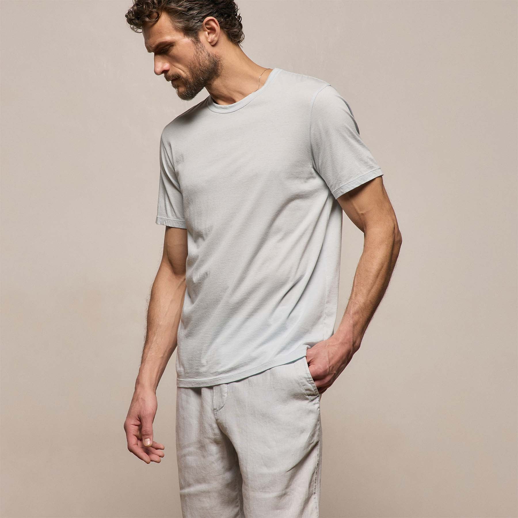 Luxe Lotus Jersey Tee - Memory