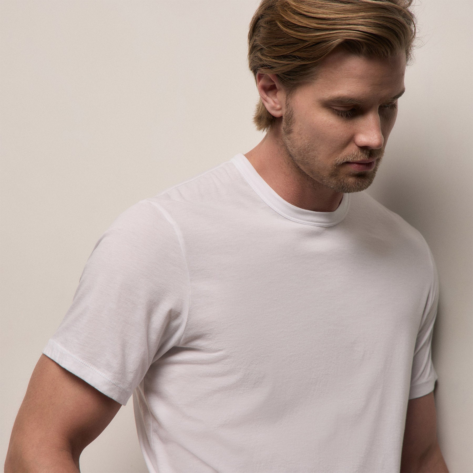 Luxe Lotus Jersey Tee - White