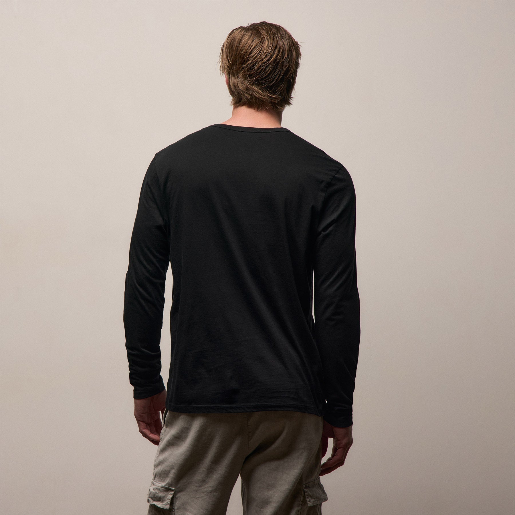 Luxe Lotus Jersey Long Sleeve - Black