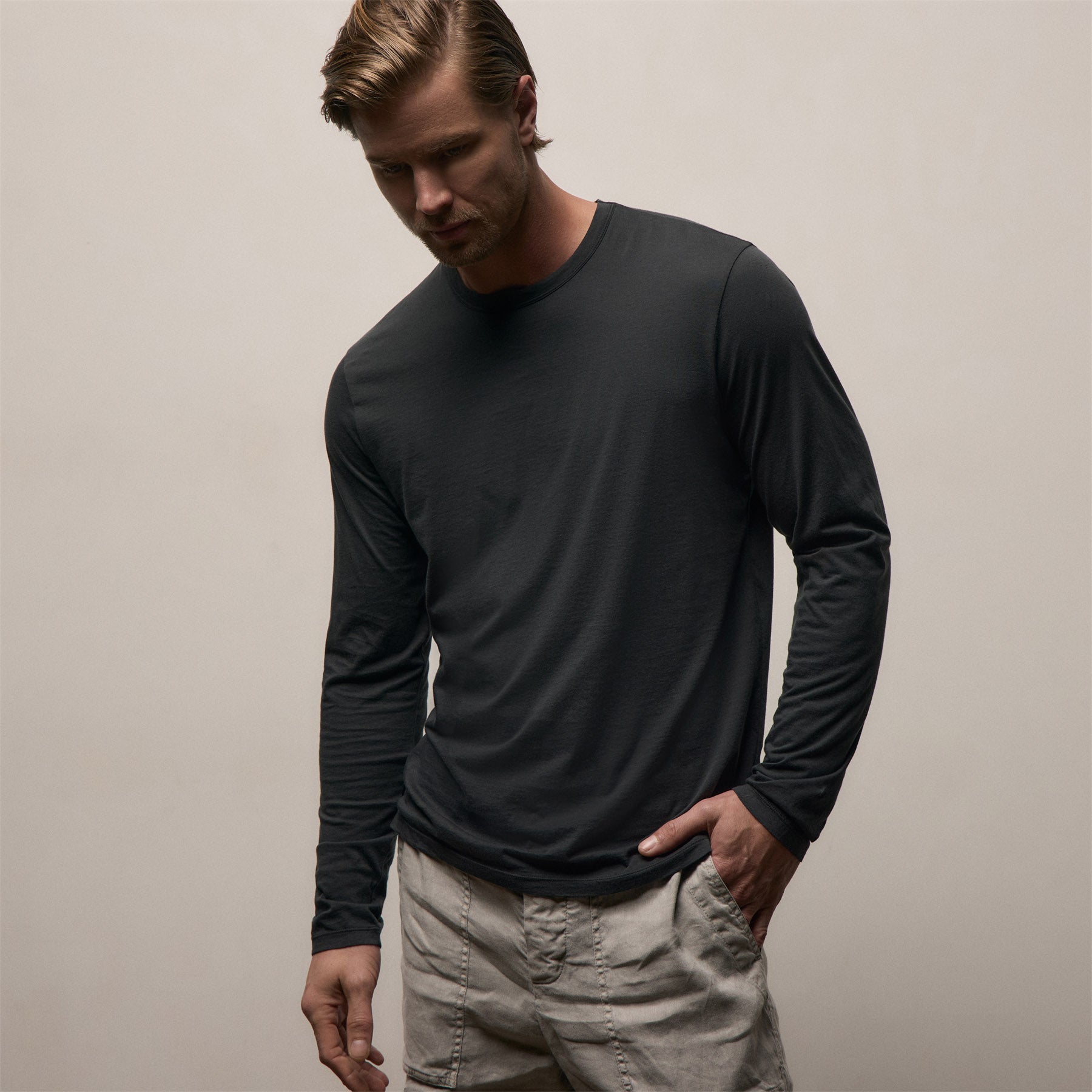 Luxe Lotus Jersey Long Sleeve - Carbon