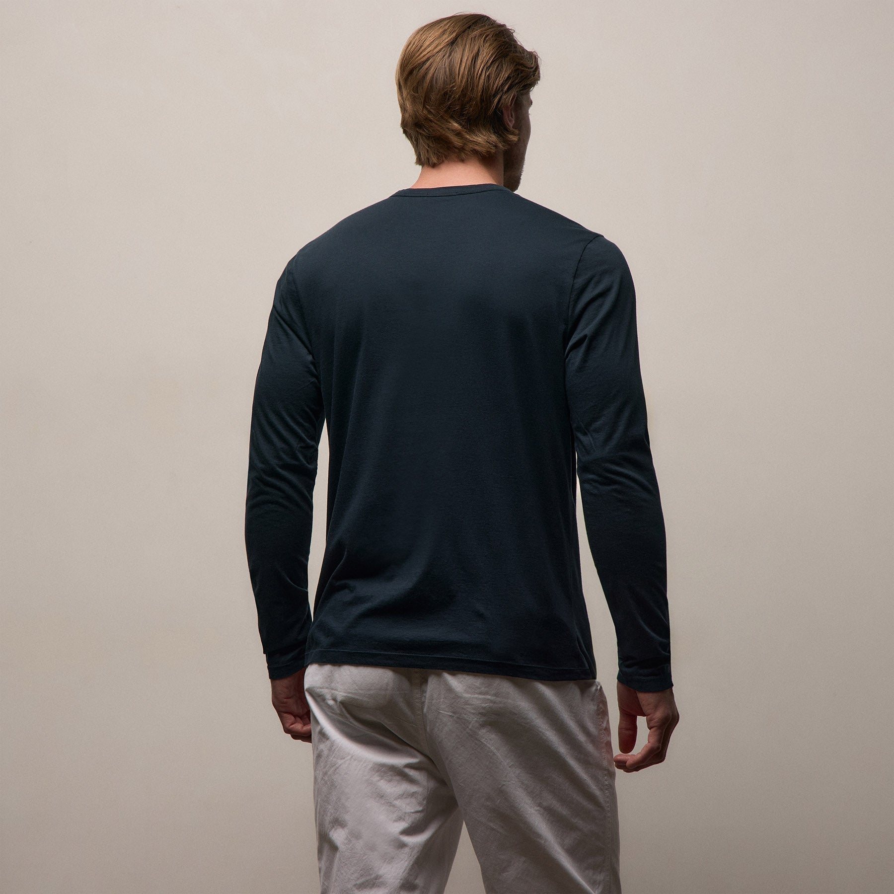 Luxe Lotus Jersey Long Sleeve - French Navy