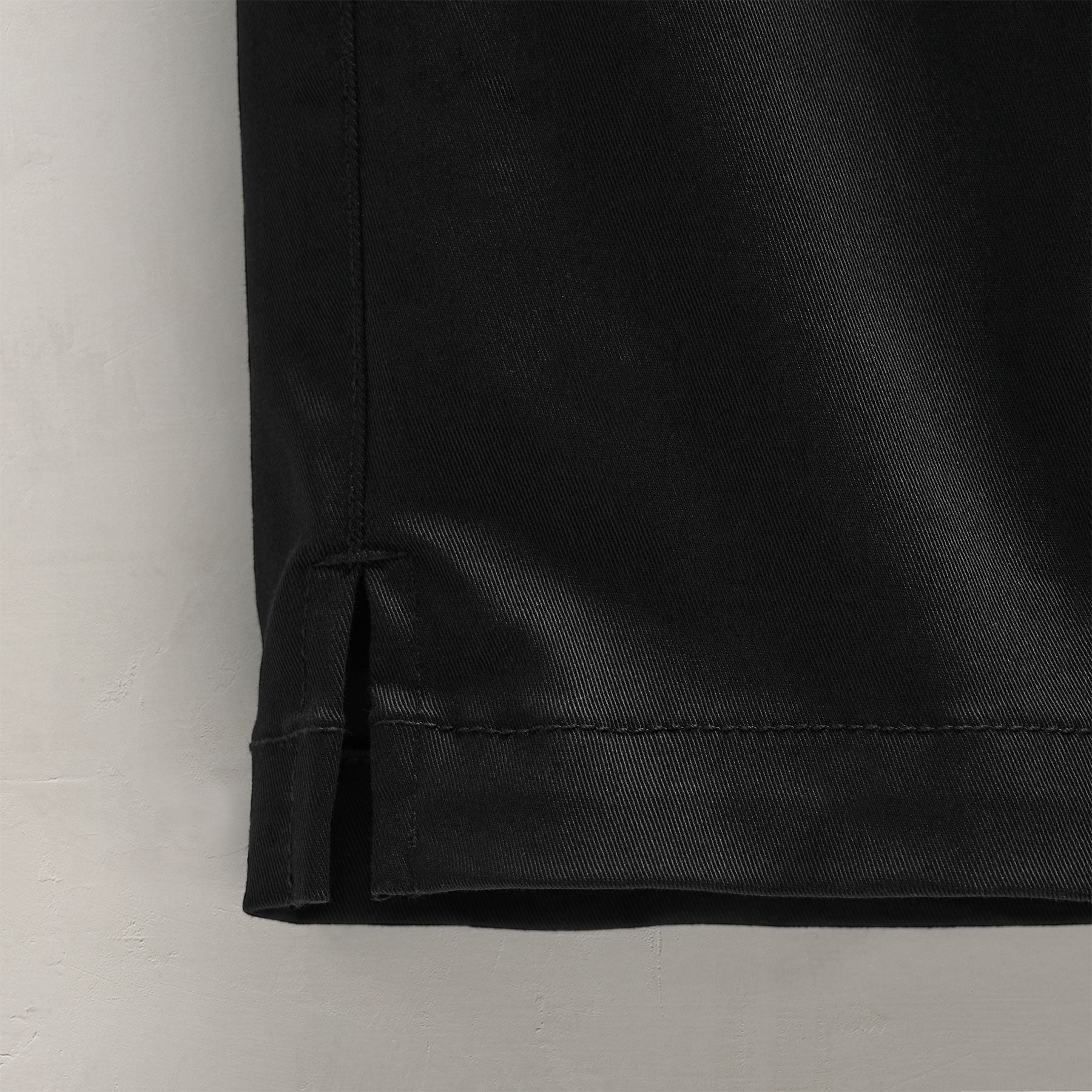 Relaxed Stretch Micro Twill Trouser - Black