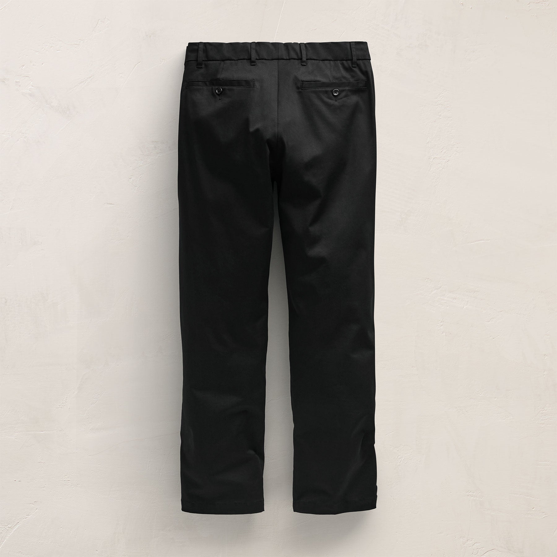 Relaxed Stretch Micro Twill Trouser - Black