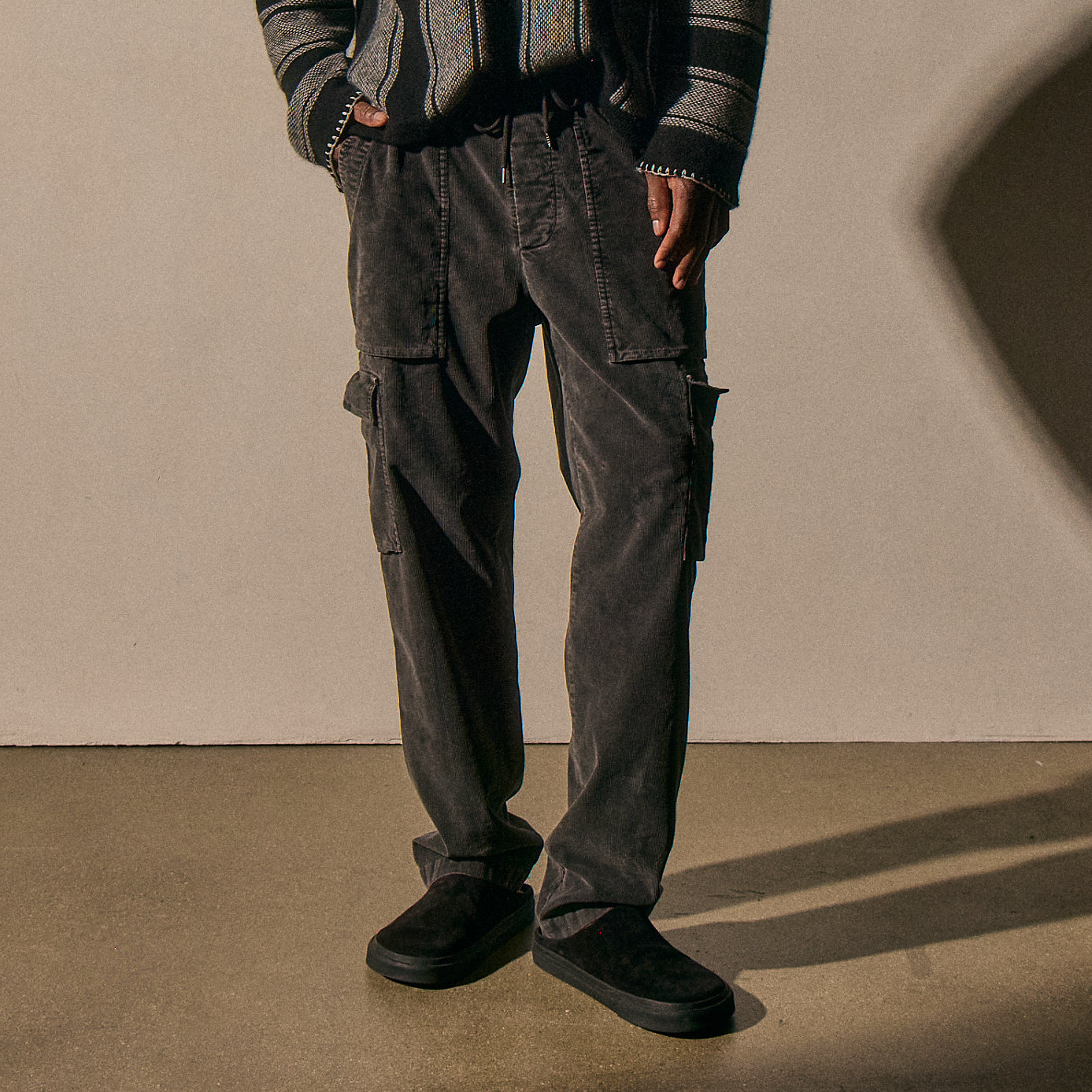 Men's Suede Clog - Black