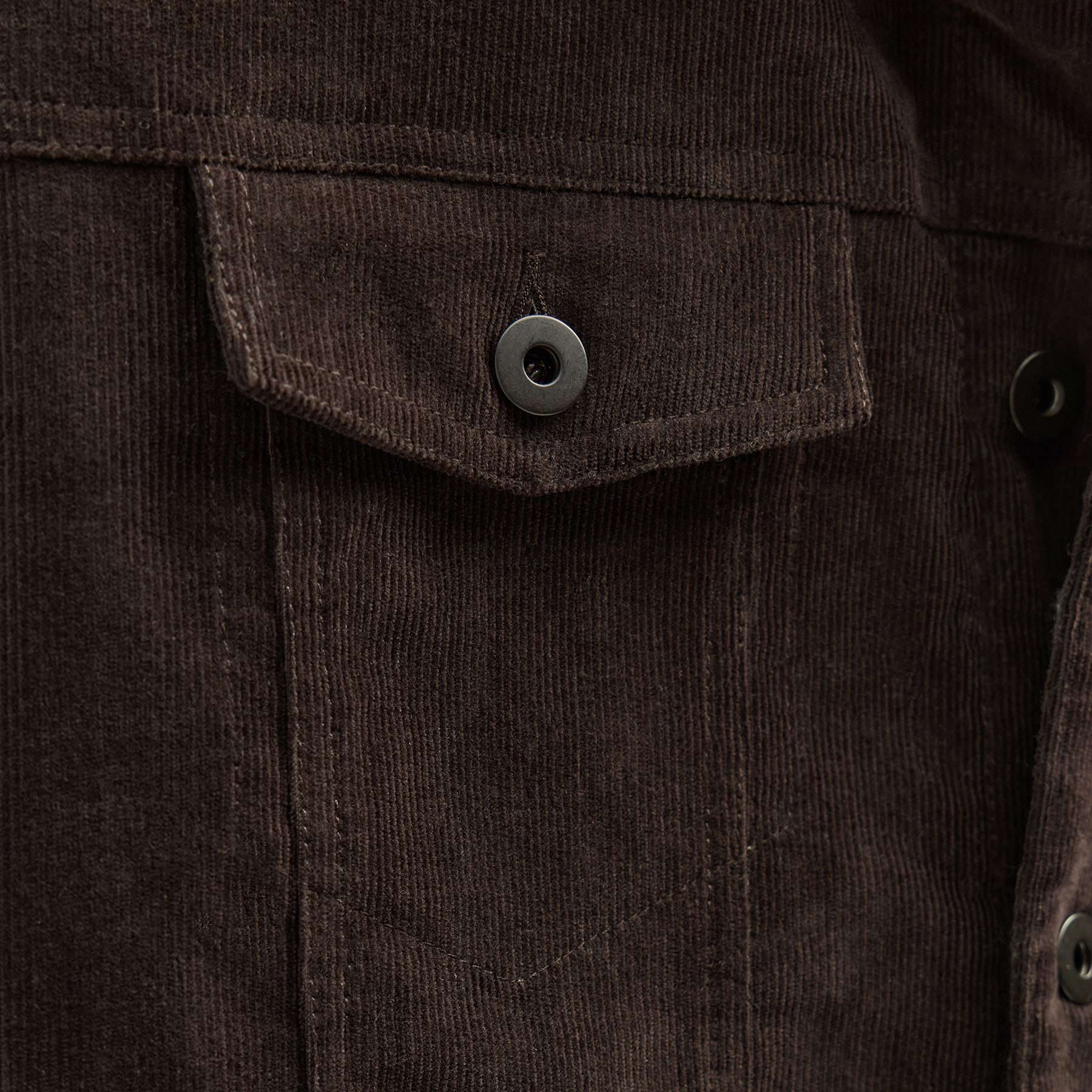 Lined Corduroy Trucker Jacket - Kona
