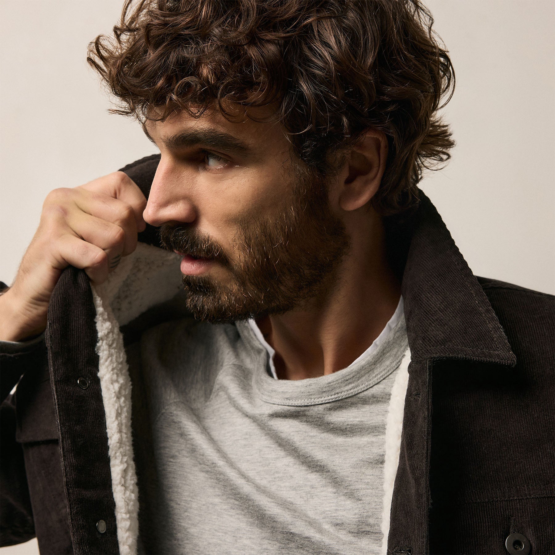 Lined Corduroy Trucker Jacket - Kona