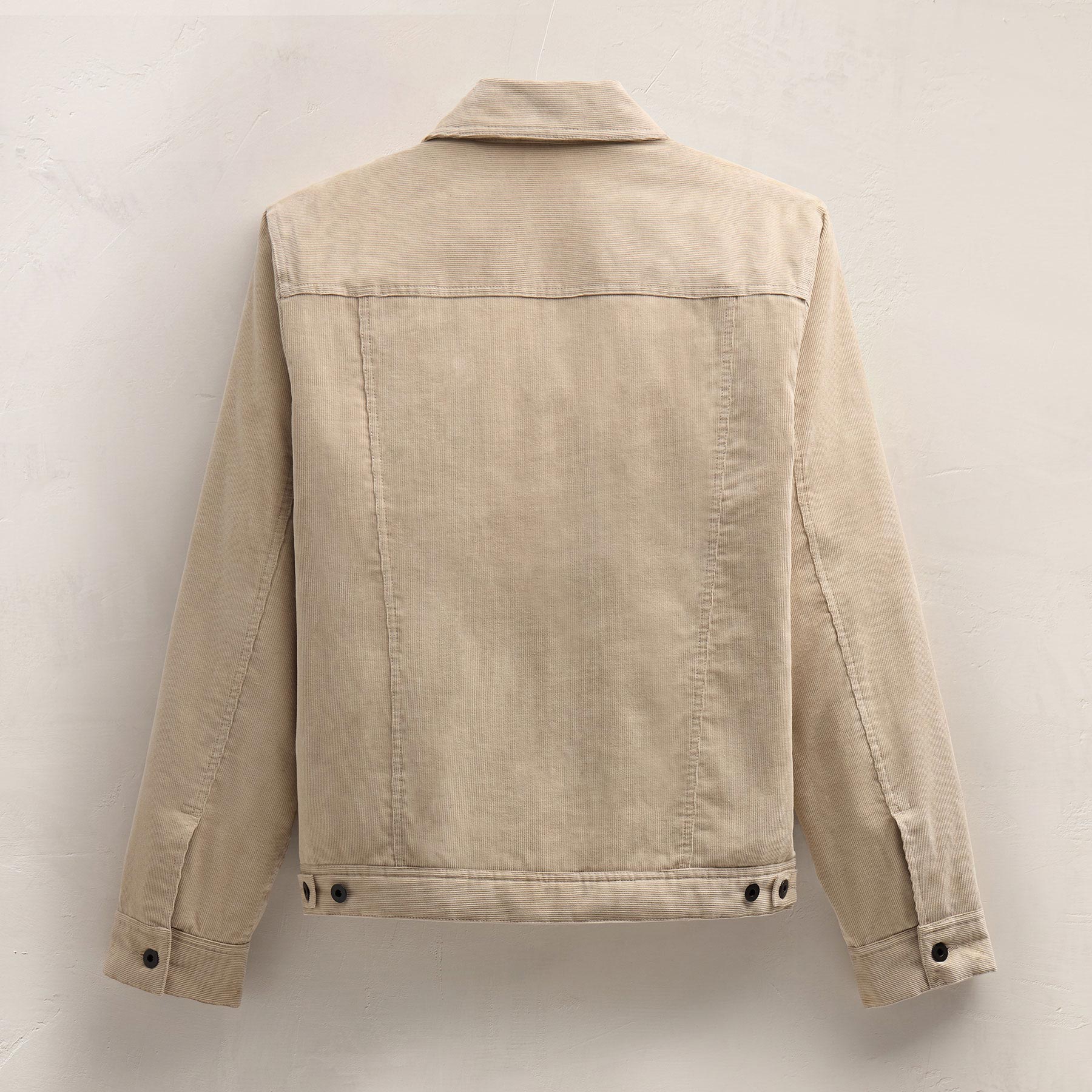 Lined Corduroy Trucker Jacket - Stone
