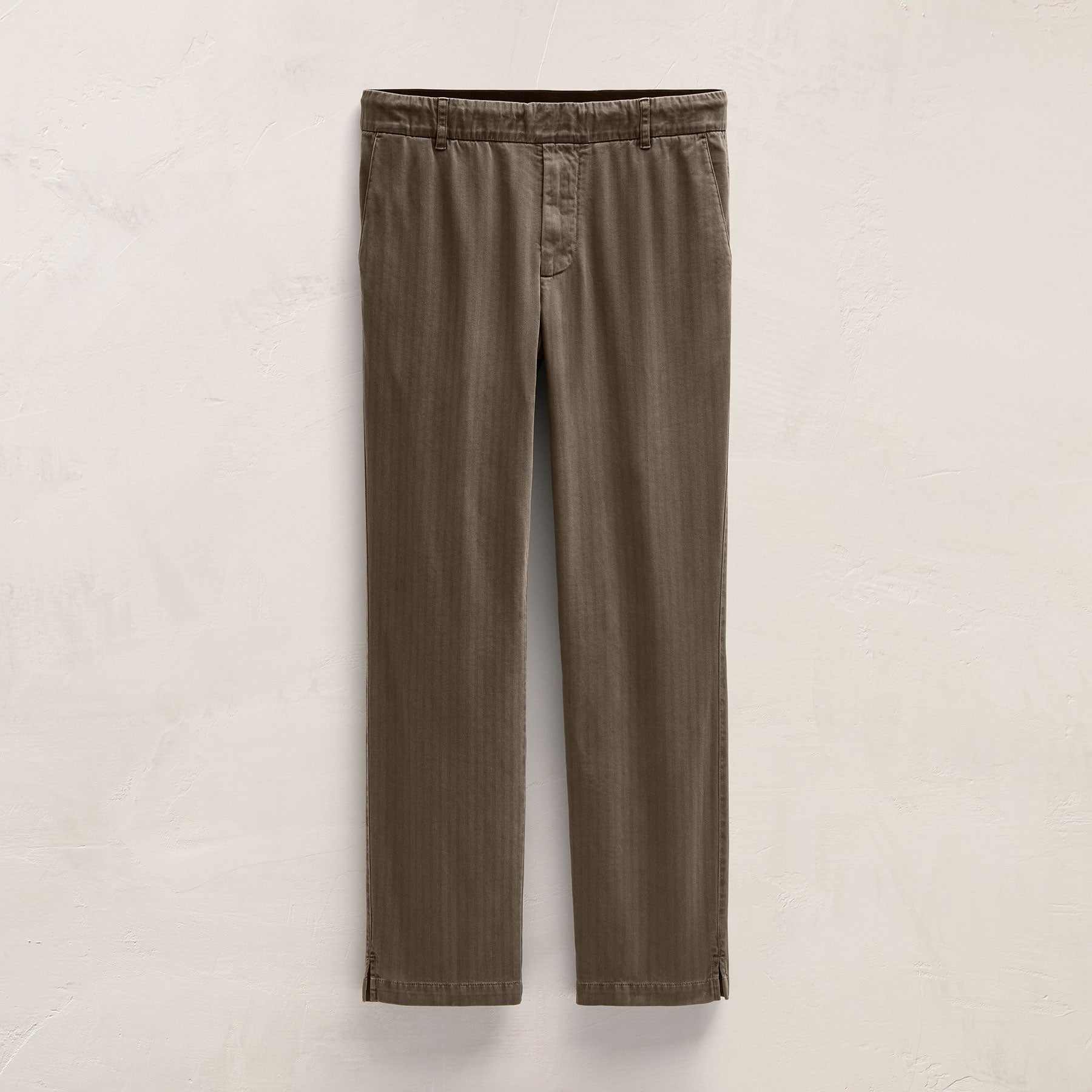 Herringbone Twill Trouser - Caribou Pigment