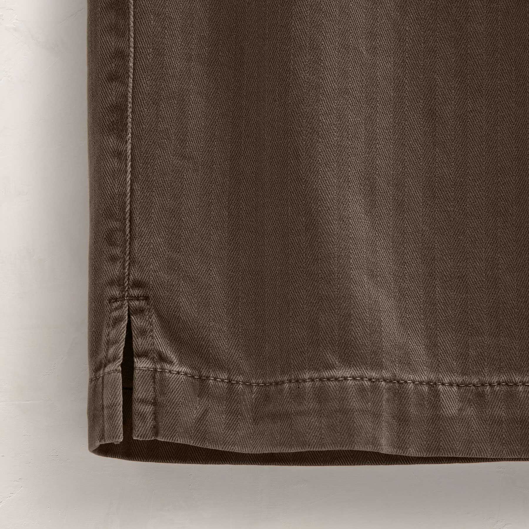 Herringbone Twill Trouser - Caribou Pigment