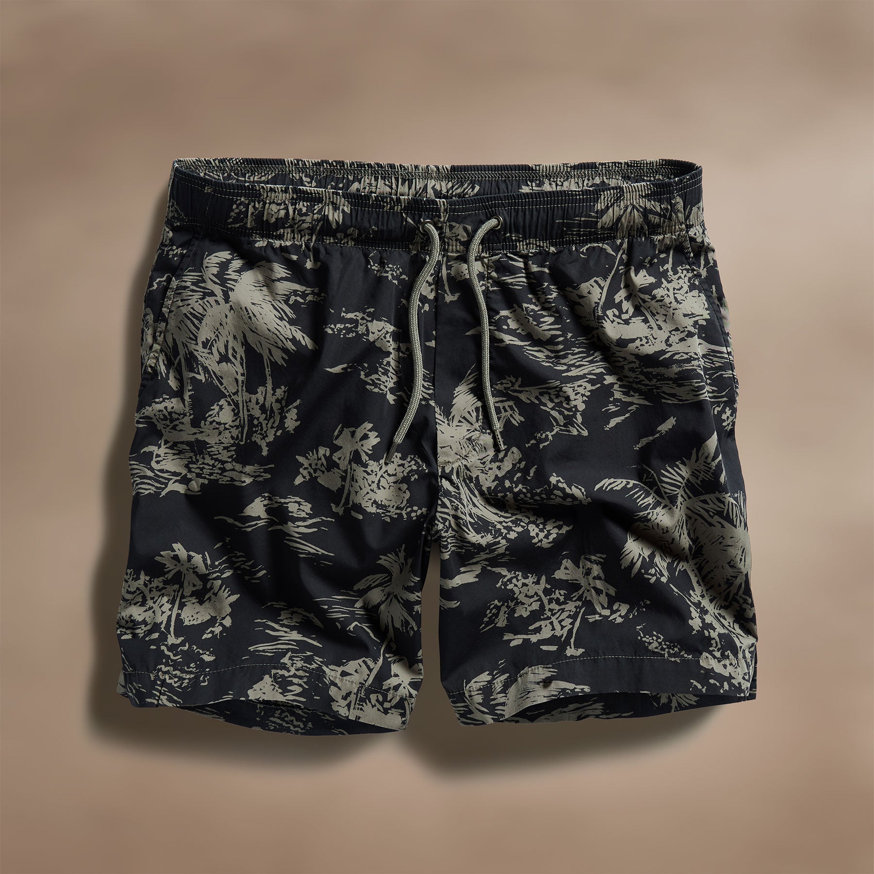 Brandílera Print Short - Black/Army Green Pigment
