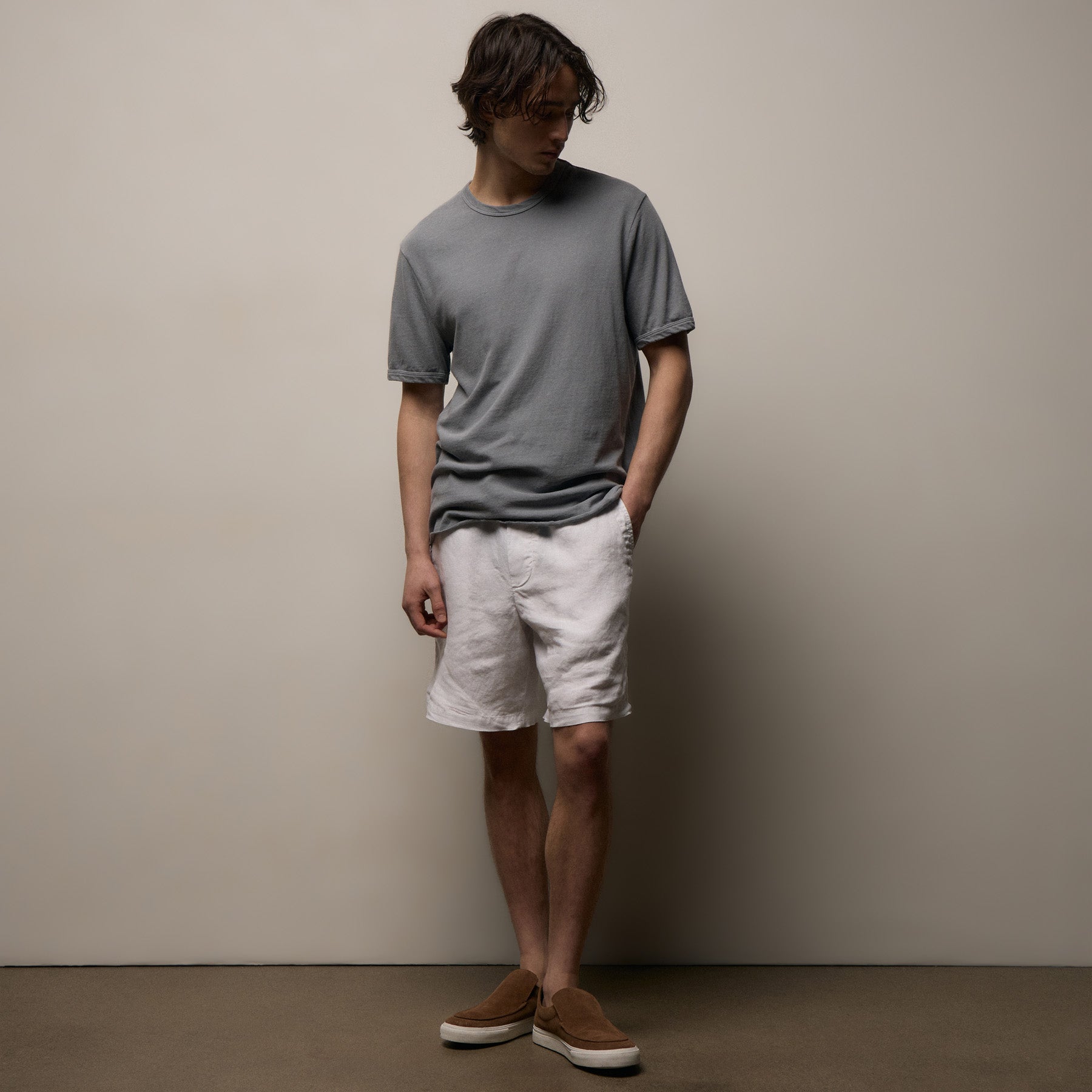 Slub Jersey Short Sleeve Crew - Ore Pigment