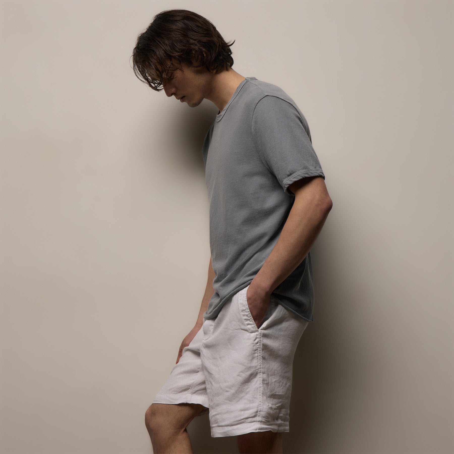 Slub Jersey Short Sleeve Crew - Ore Pigment