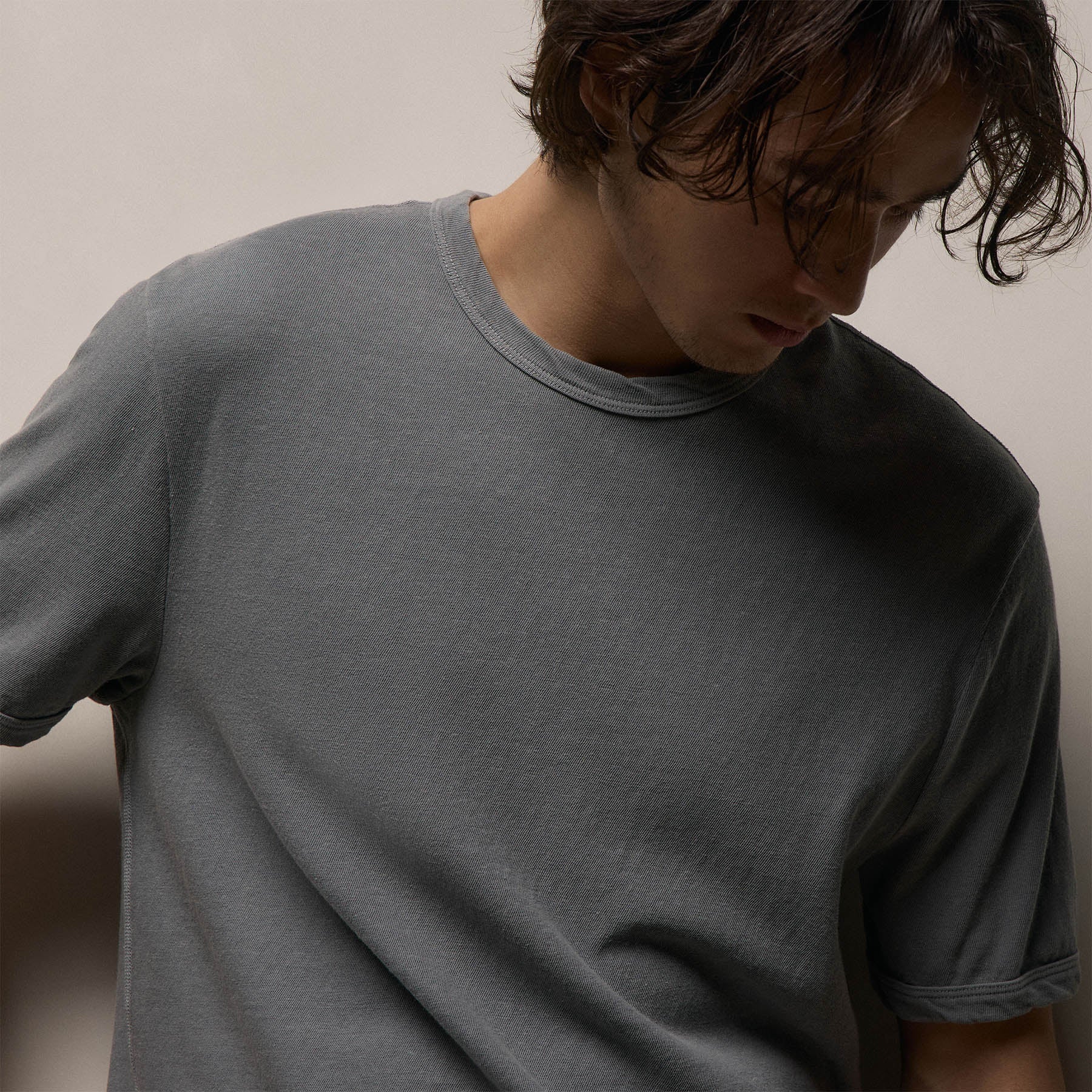 Slub Jersey Short Sleeve Crew - Ore Pigment