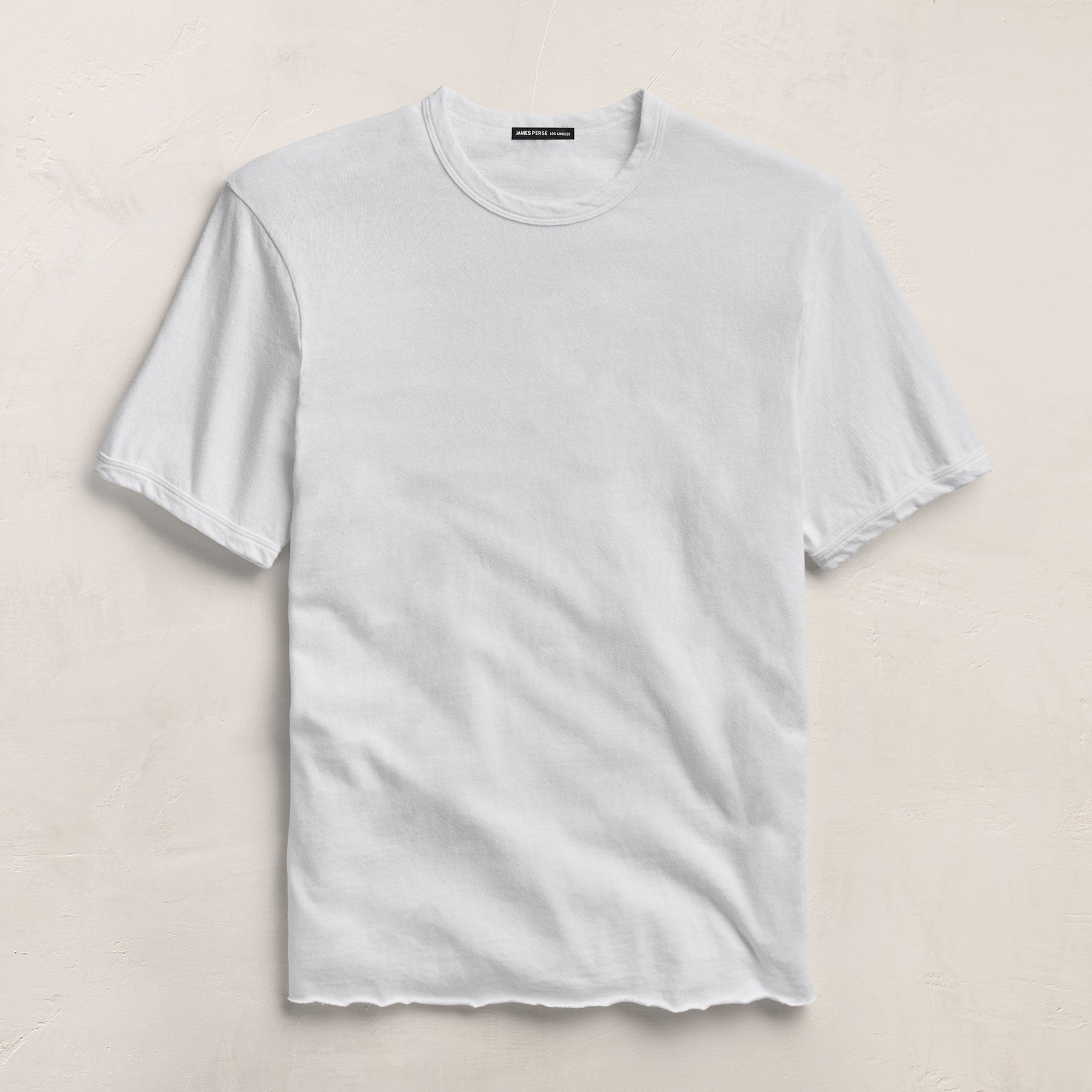 Slub Jersey Short Sleeve Crew - White