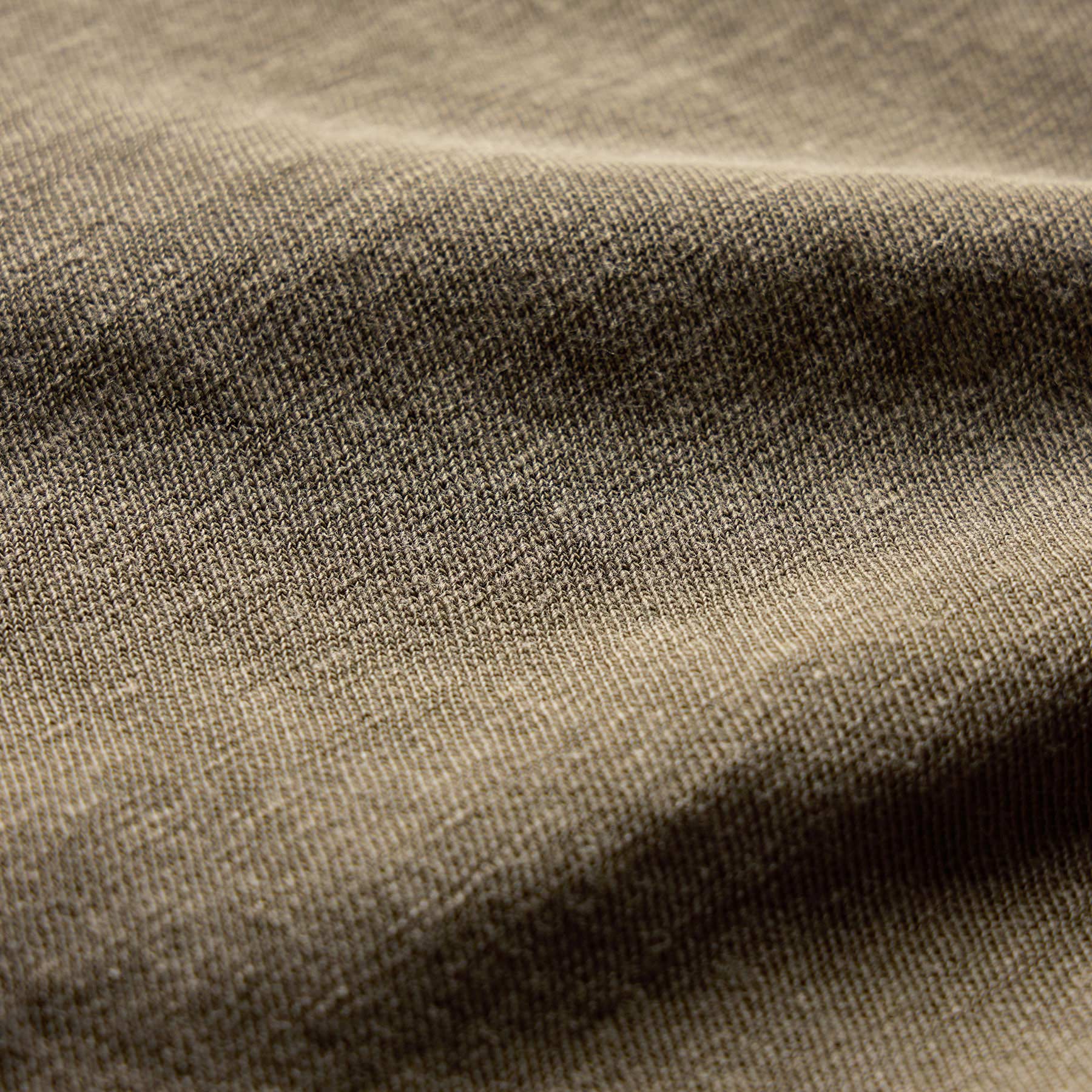 Slub Jersey Short Sleeve Henley - Light Olive Pigment