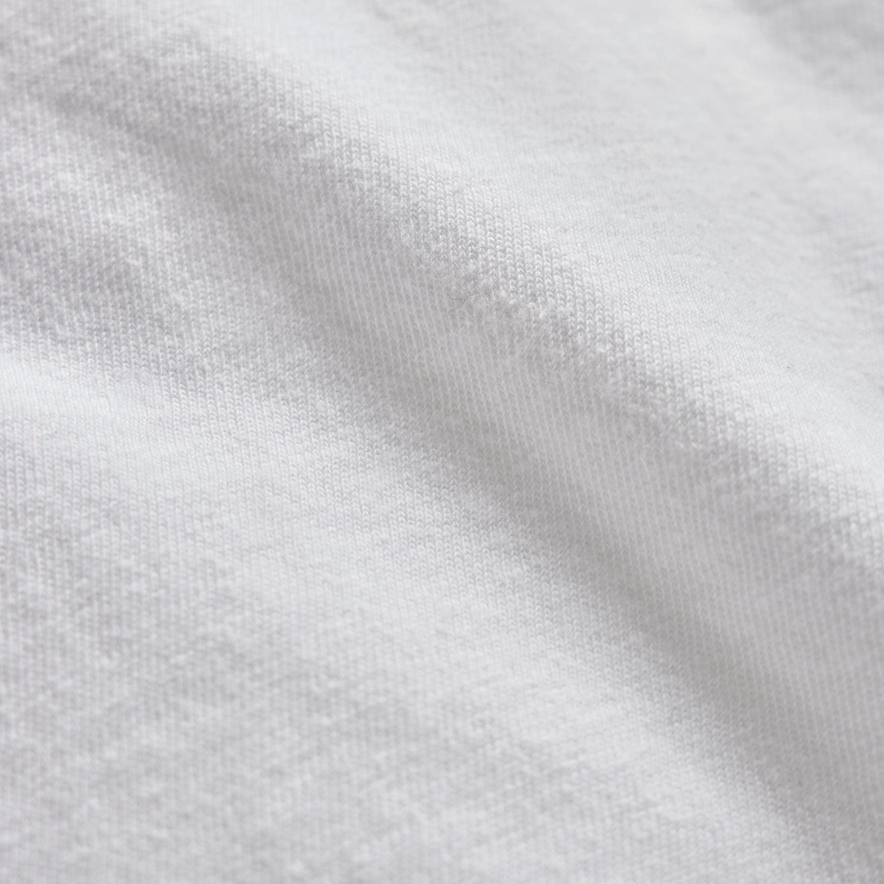 Slub Jersey Long Sleeve Raglan Crew - White
