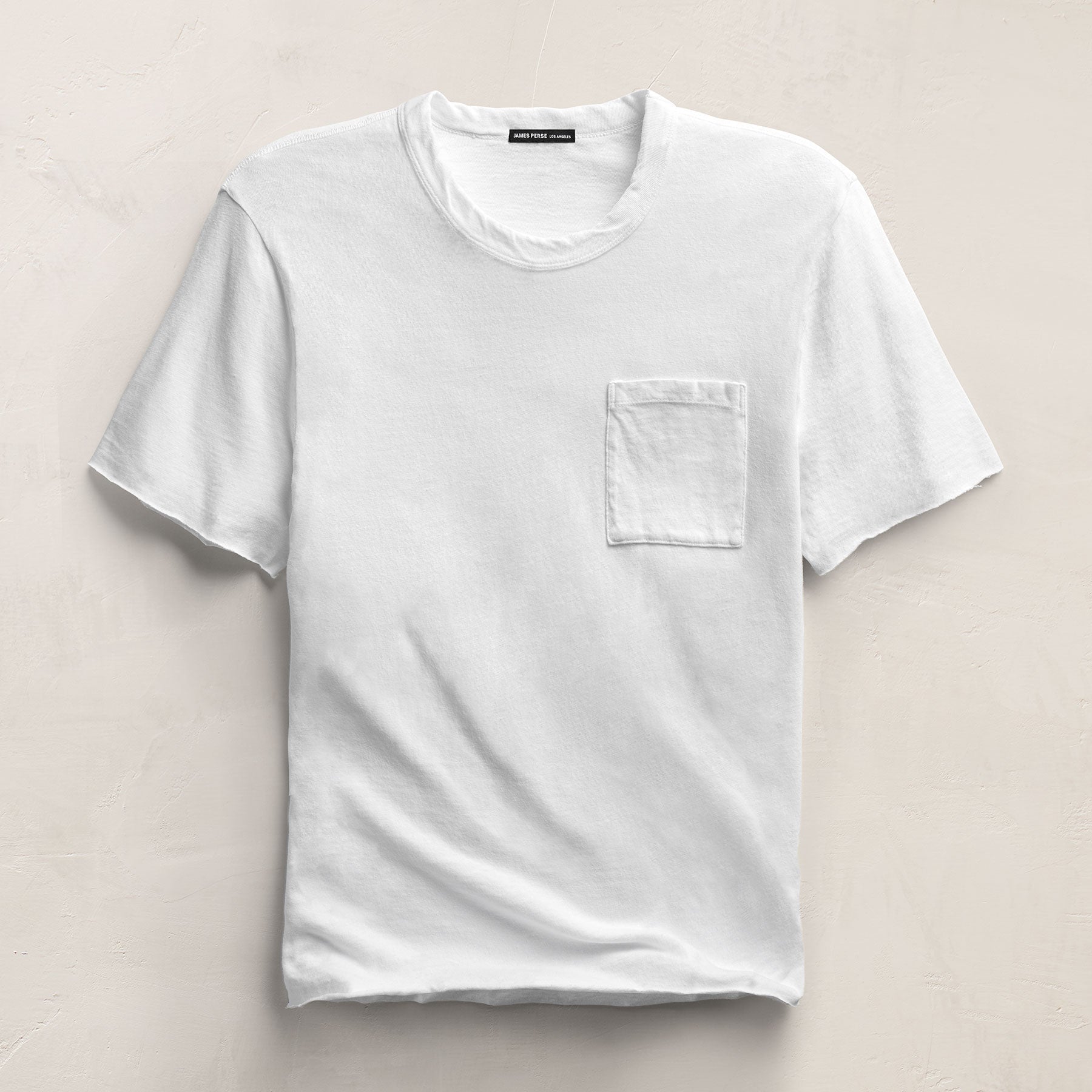 Slub Jersey Pocket Tee - White