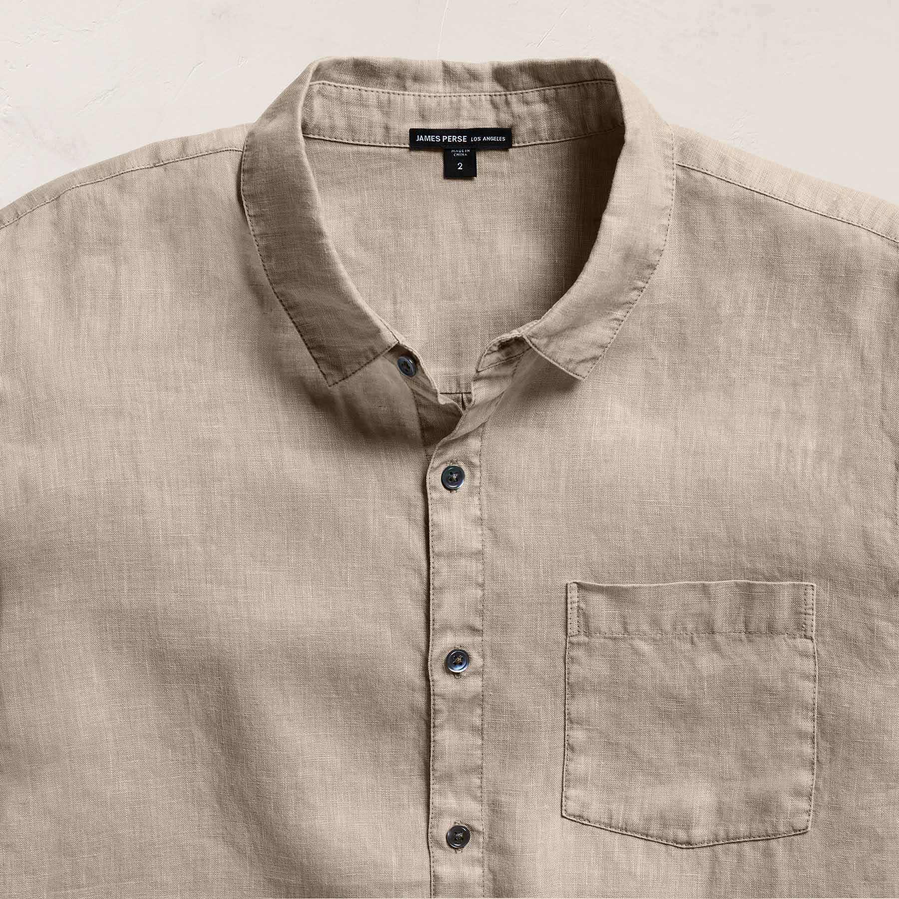 Lightweight Linen Shirt - Overcast Pigment