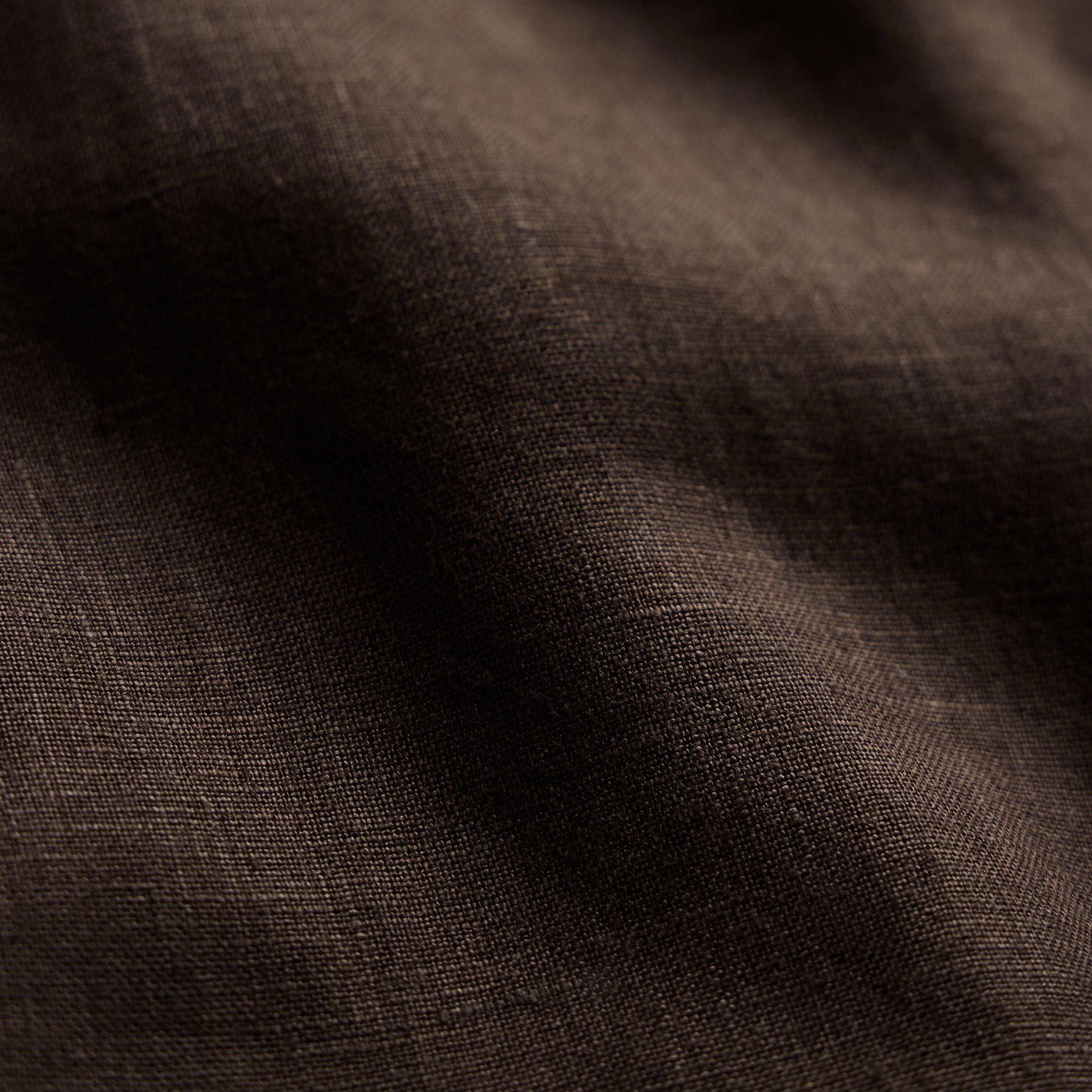 Lightweight Linen Short Sleeve Shirt - Bark Pigment