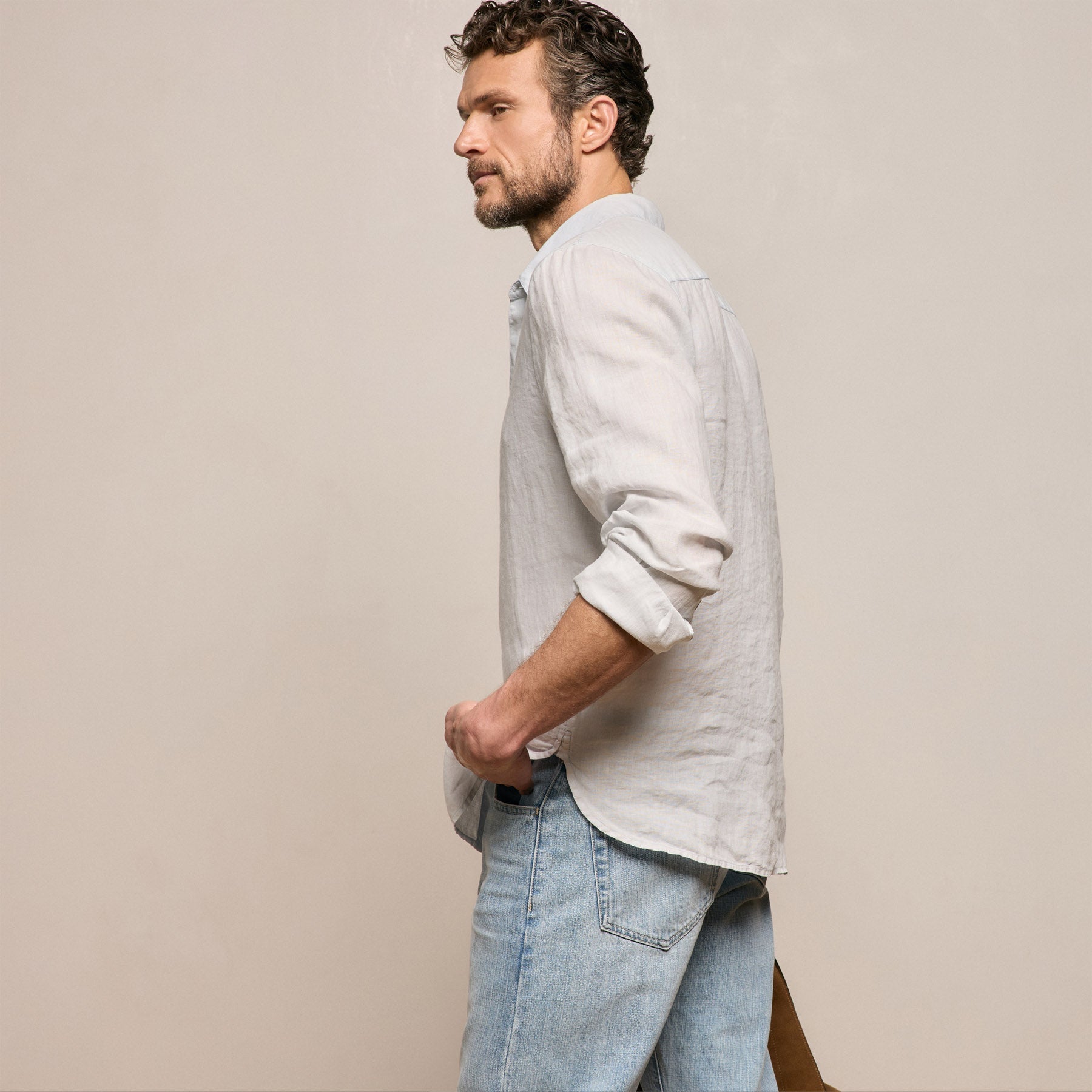 Lightweight Linen Shirt - Memory Pigment