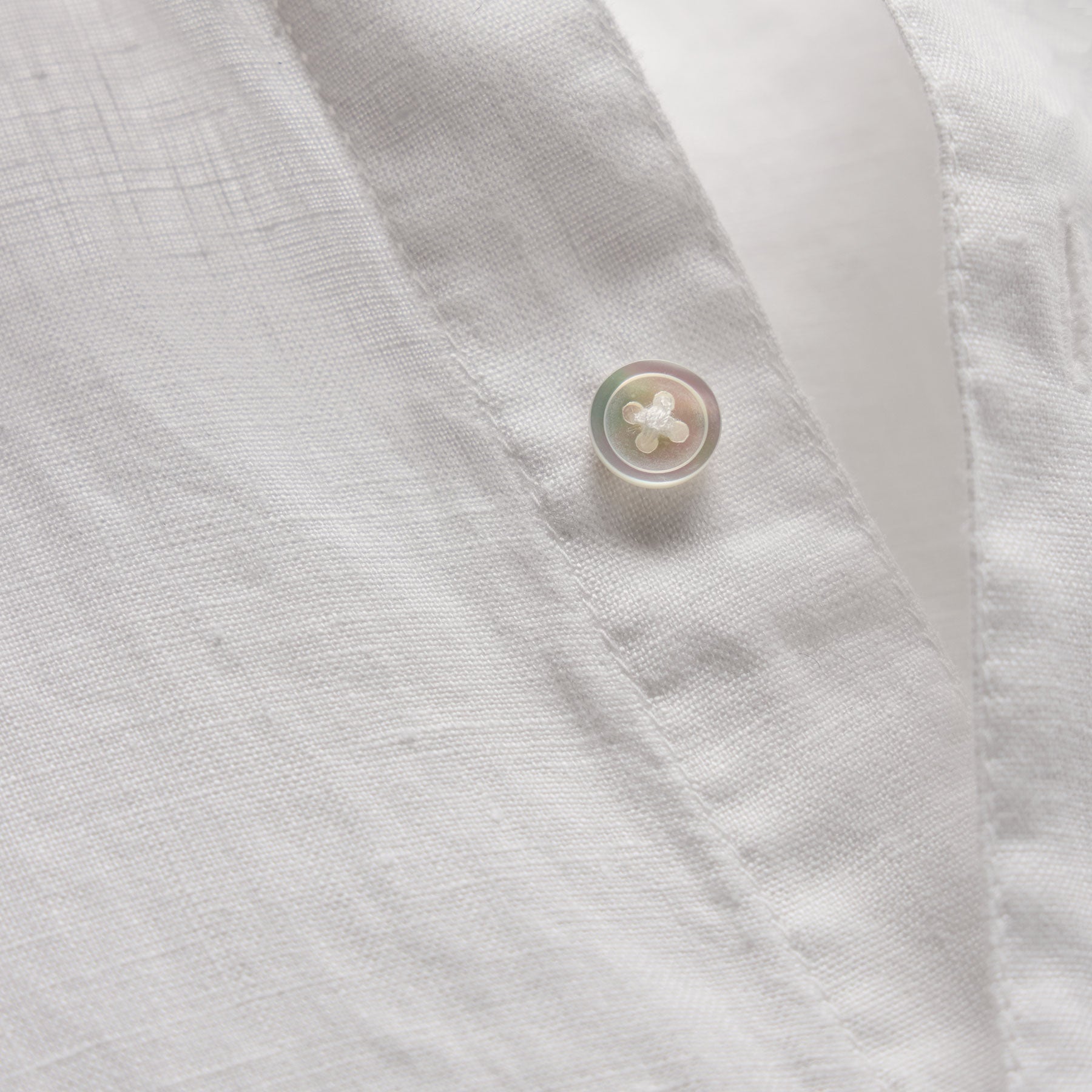 Lightweight Linen Shirt - White