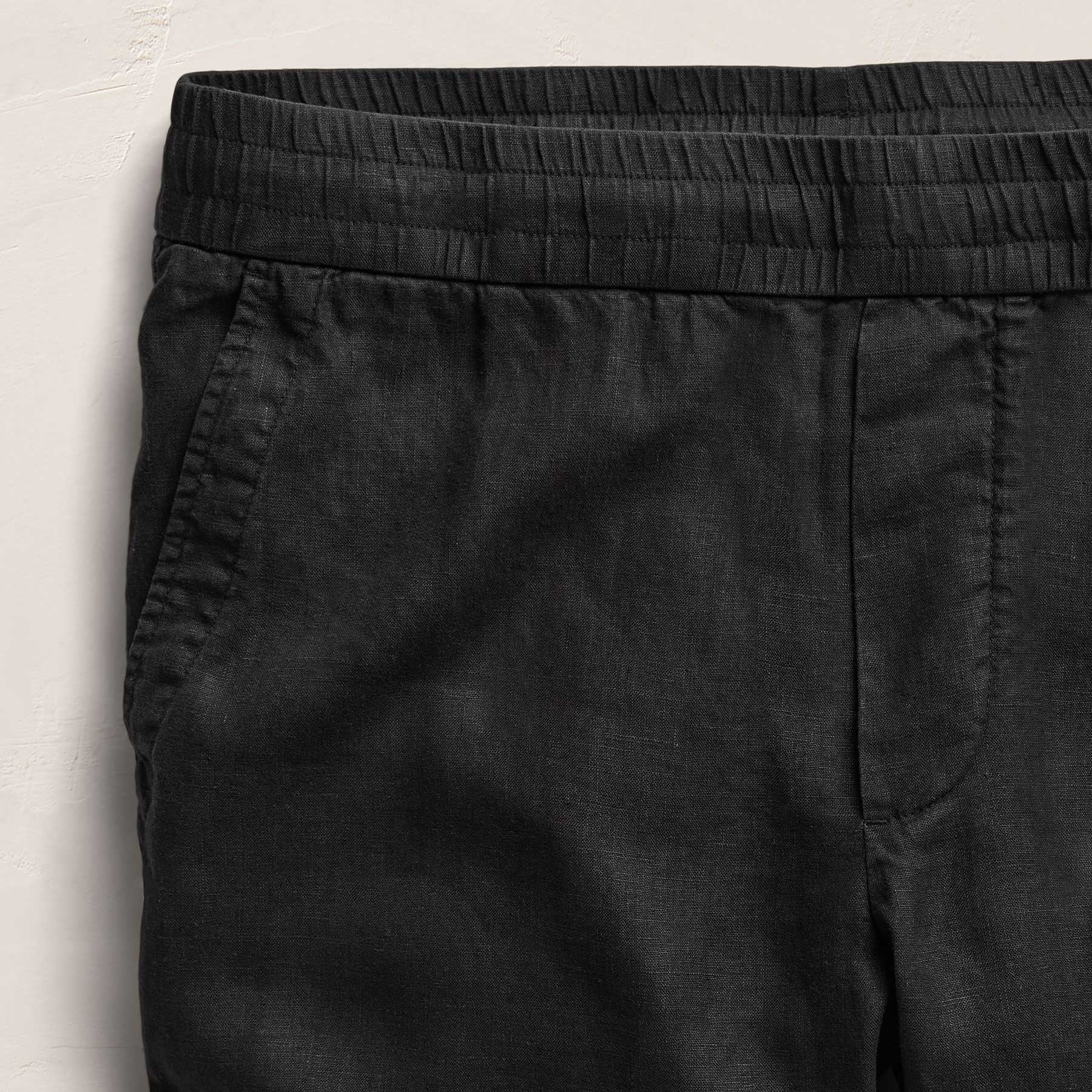 Lightweight Linen Pant - Black