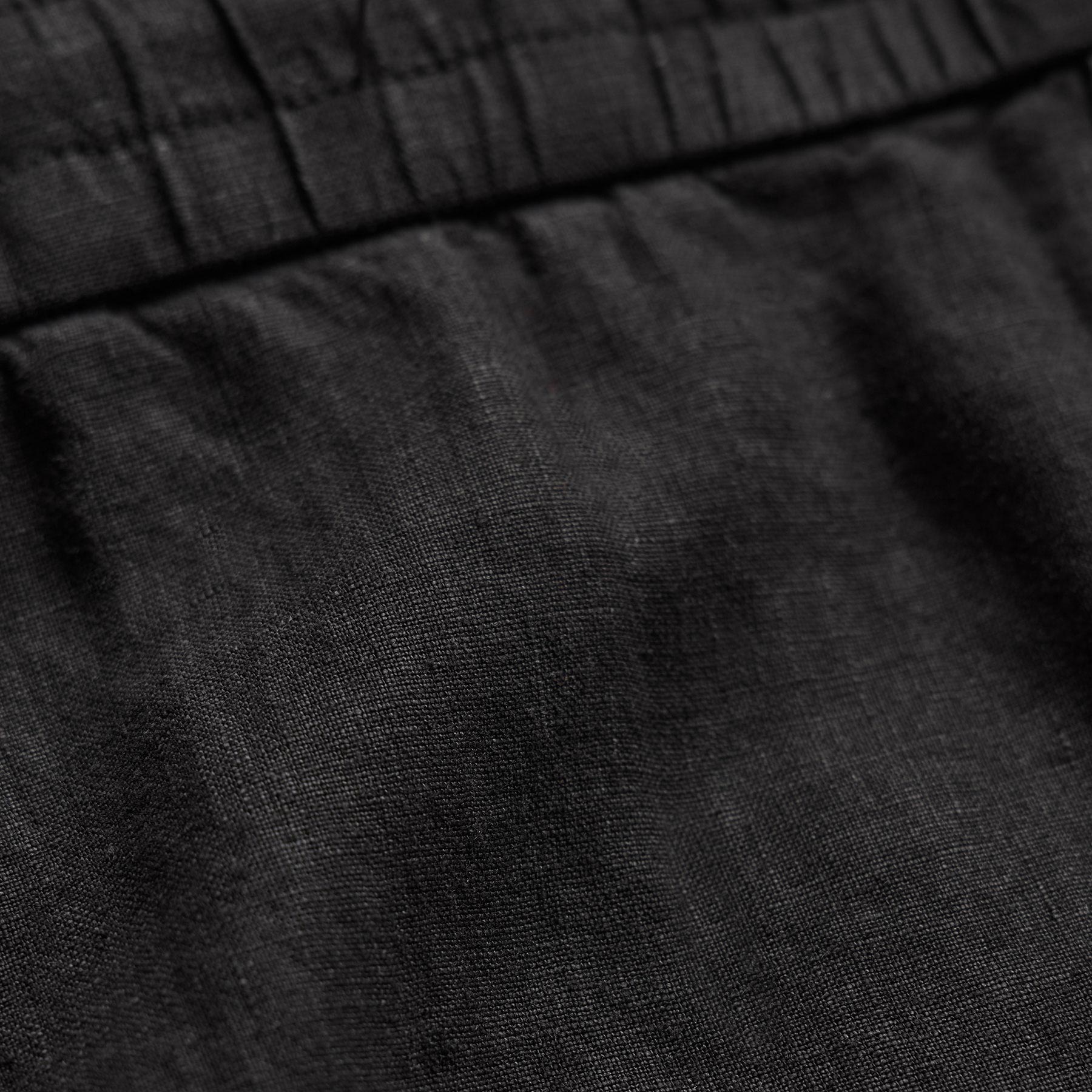 Lightweight Linen Pant - Black