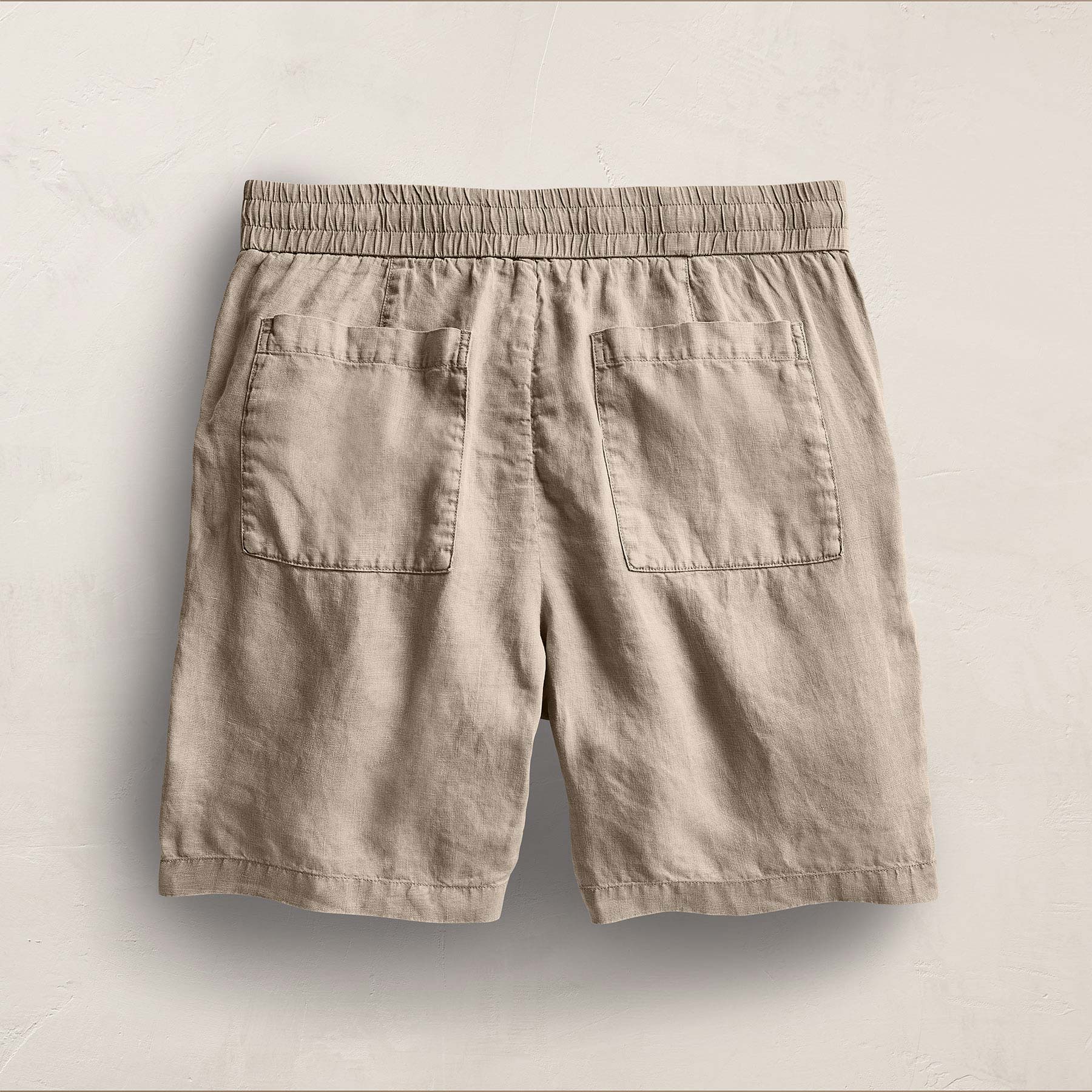 Relaxed Fit Linen Short - Overcast Pigment