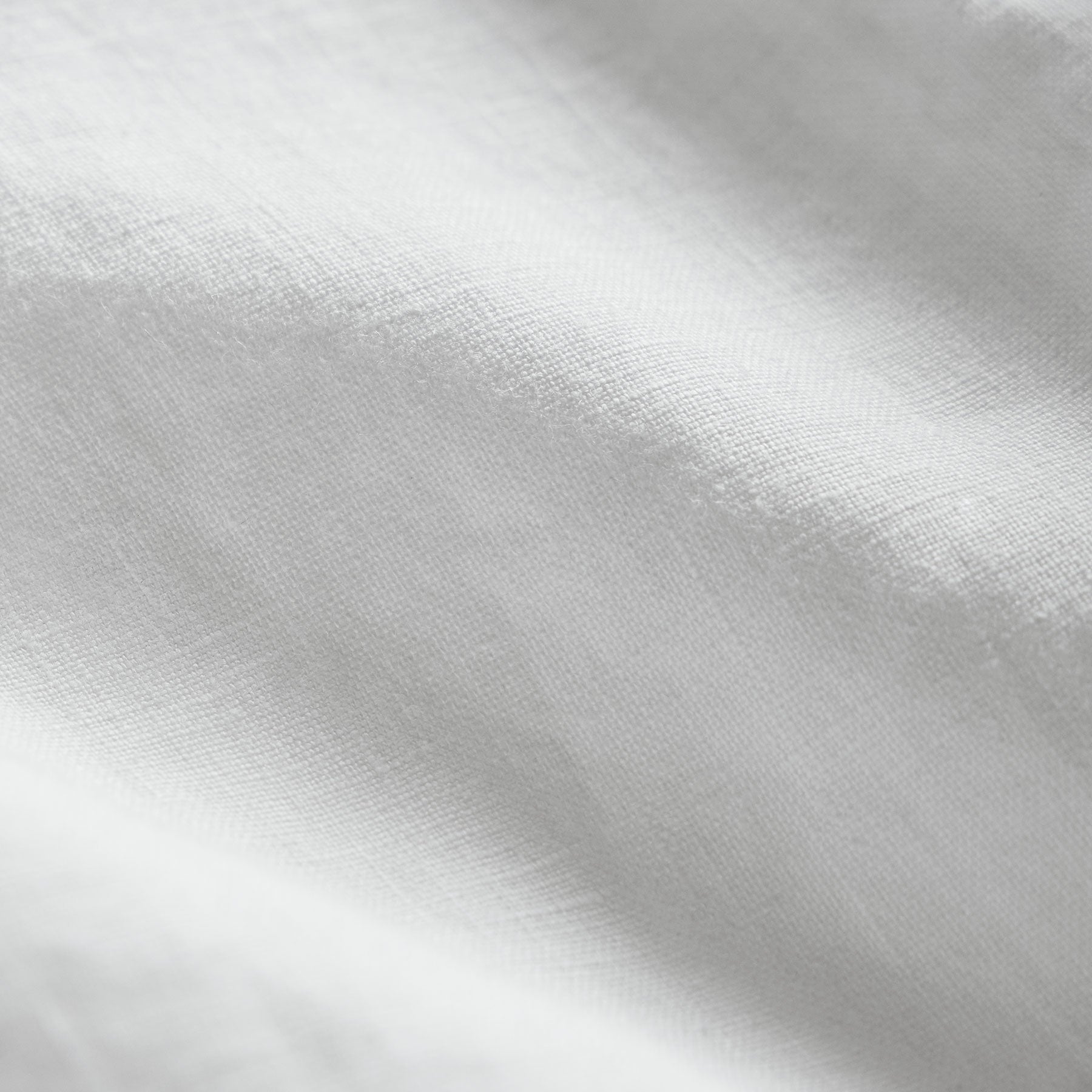 Relaxed Fit Linen Short - White