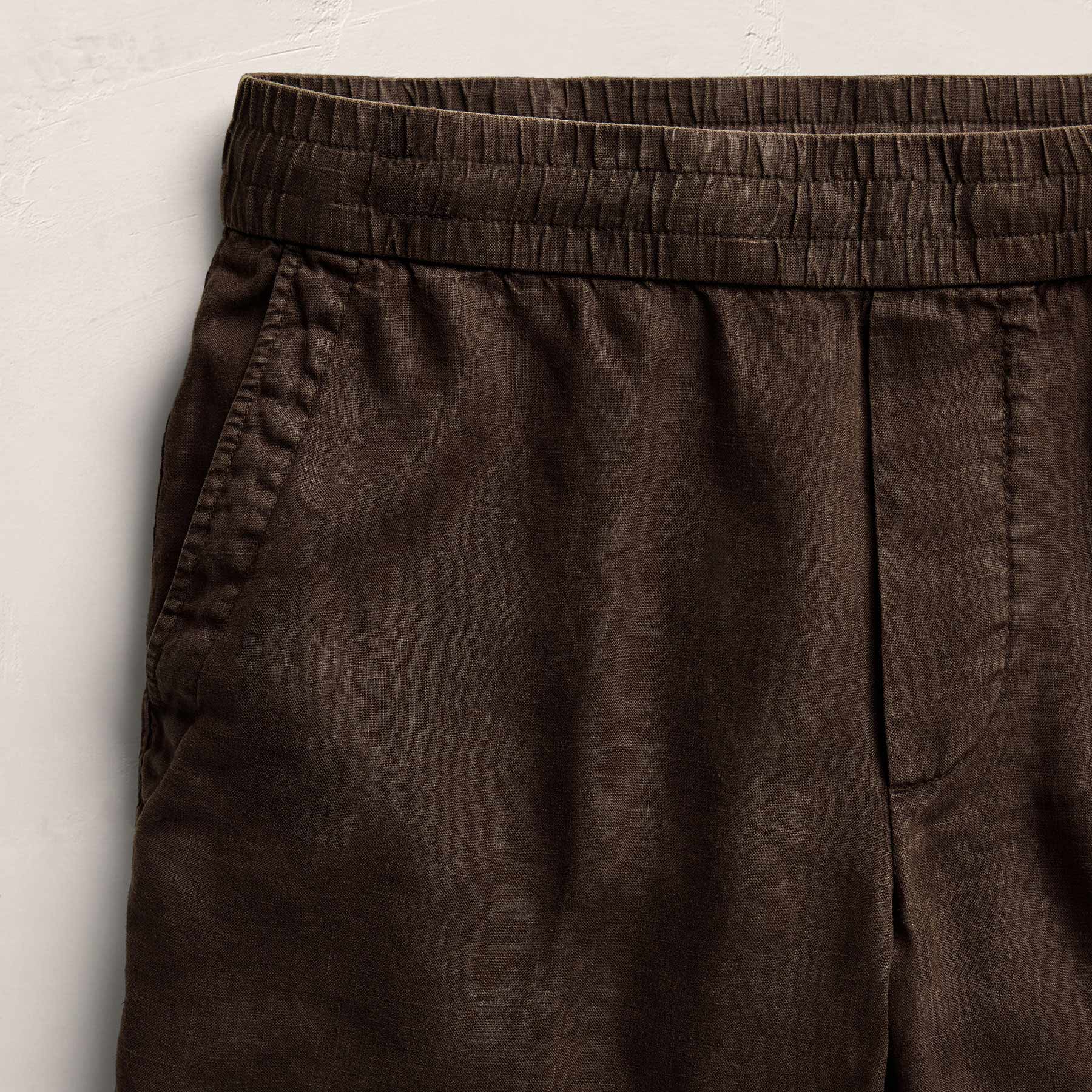 Lightweight Linen Relaxed Short - Bark Pigment