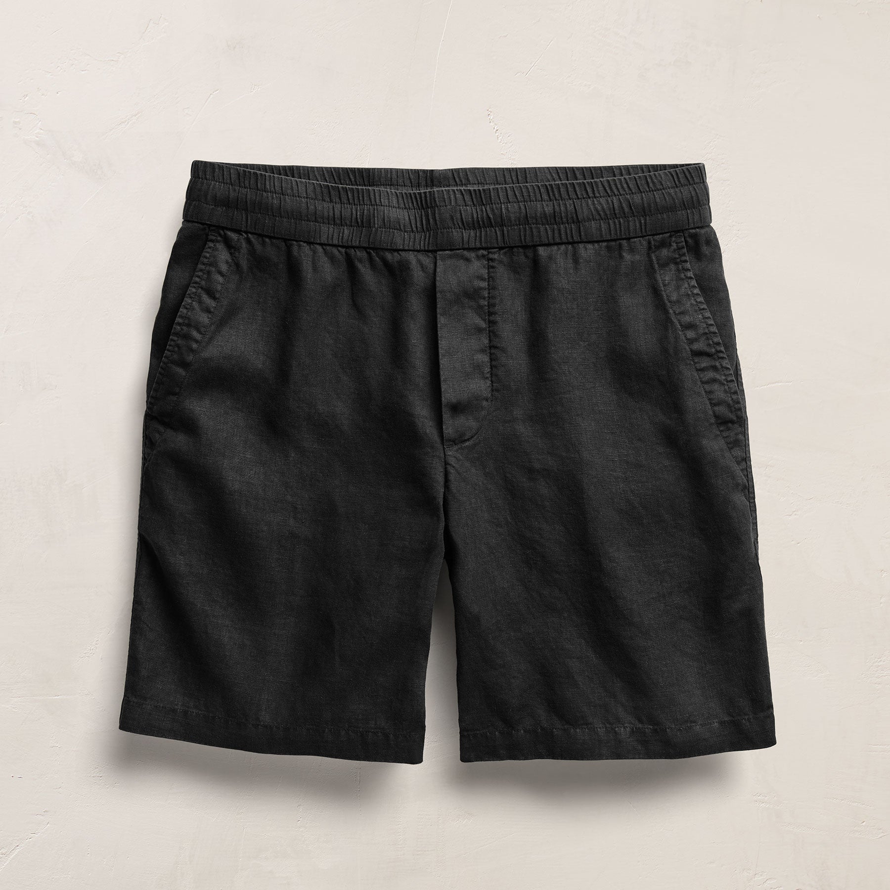 Lightweight Linen Relaxed Short - Black