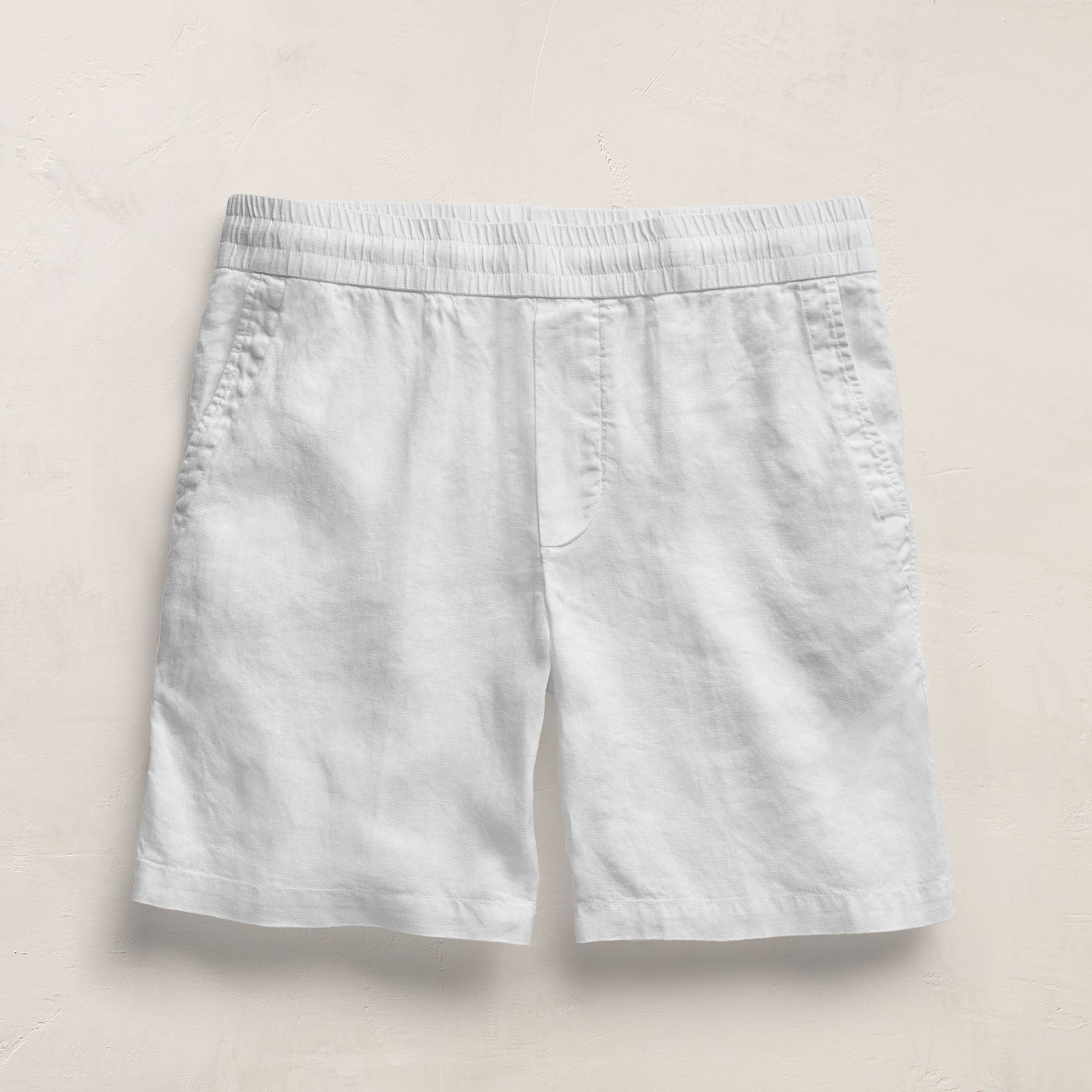 Lightweight Linen Relaxed Short - White