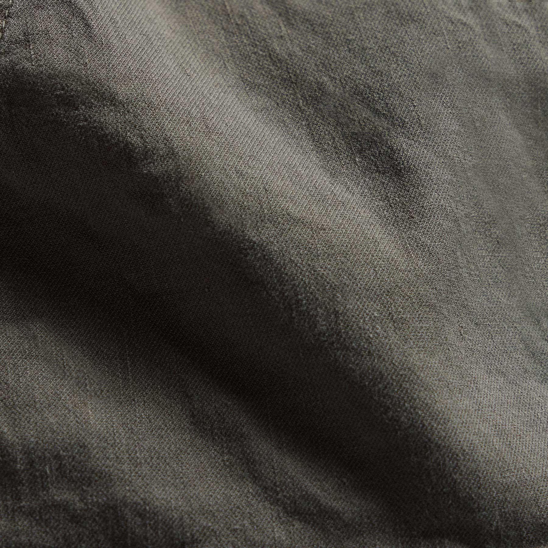Linen Blend Utility Short - Granite Pigment