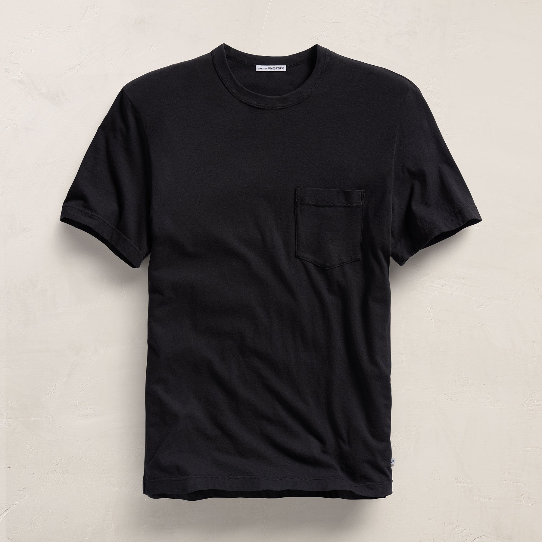 Lightweight Jersey Pocket Tee - Black