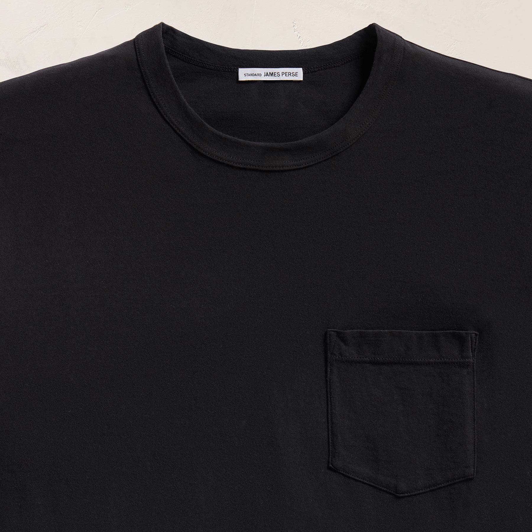 Lightweight Jersey Pocket Tee - Black