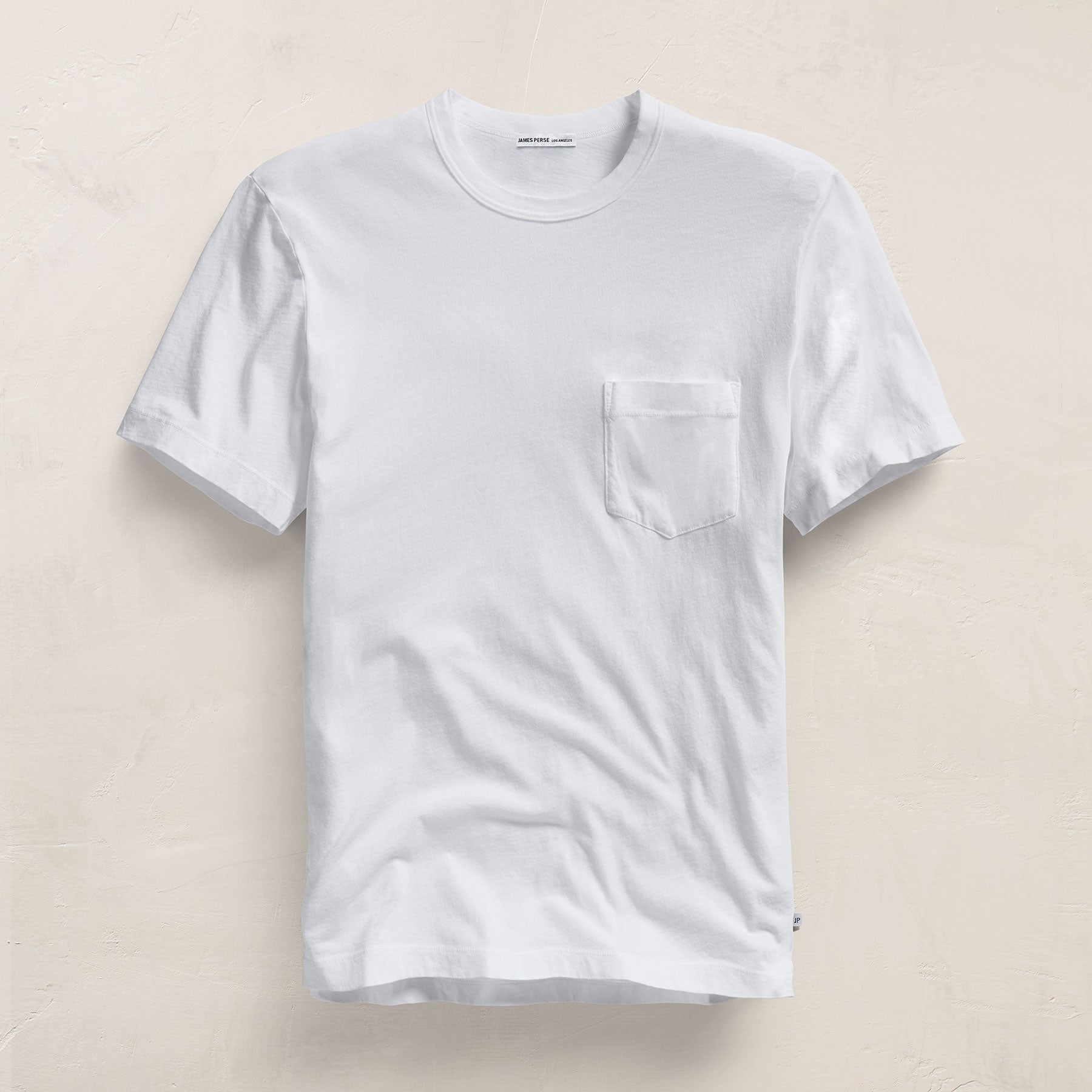 Lightweight Jersey Pocket Tee - White