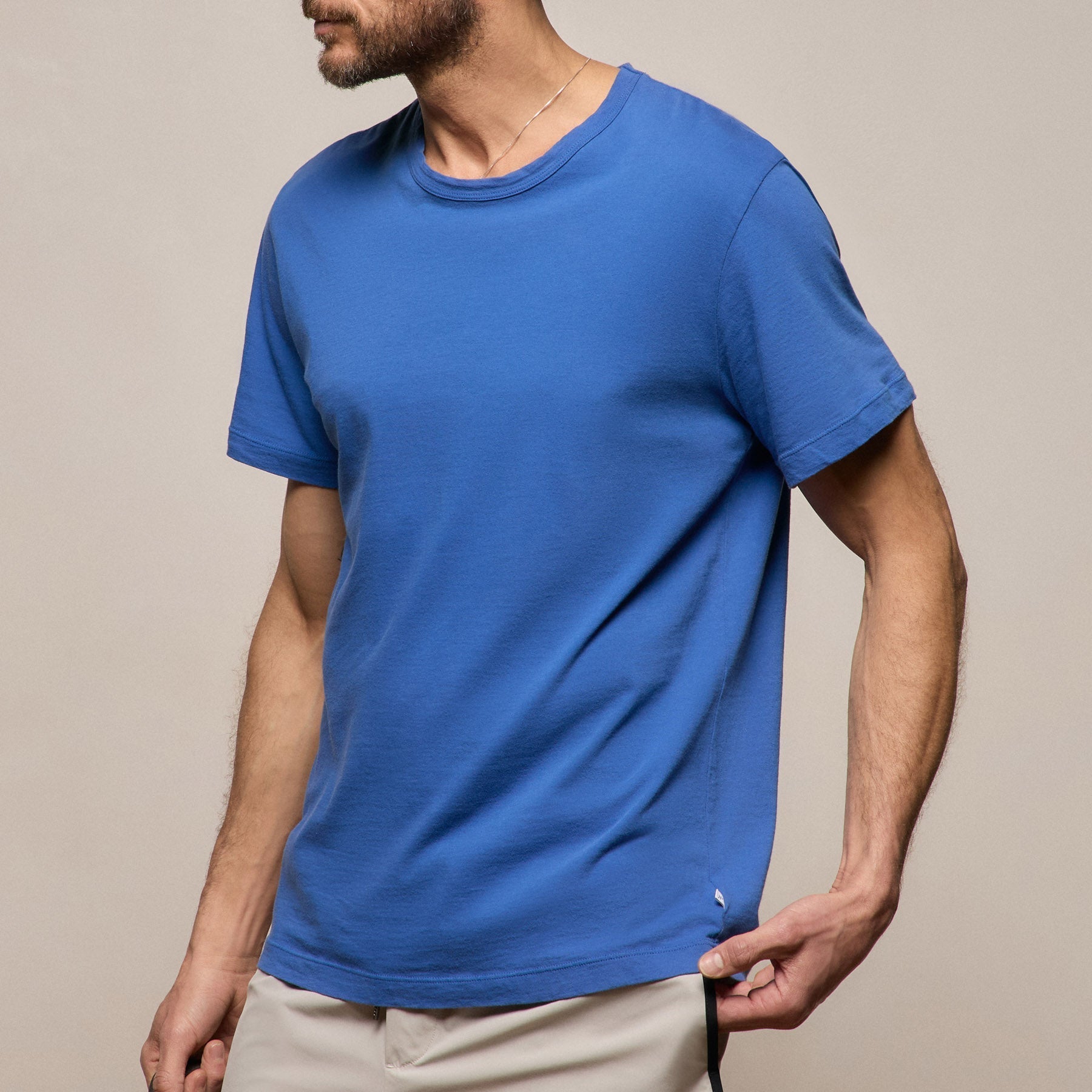 Short Sleeve Crew Neck - Baltic Blue