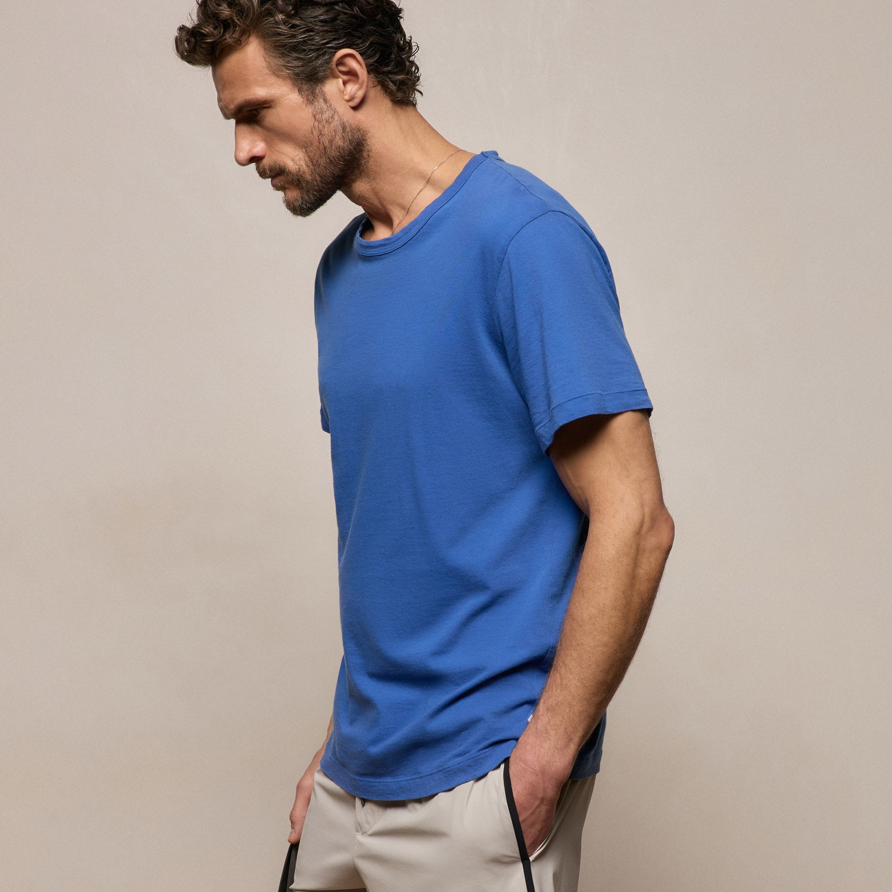 Short Sleeve Crew Neck - Baltic Blue