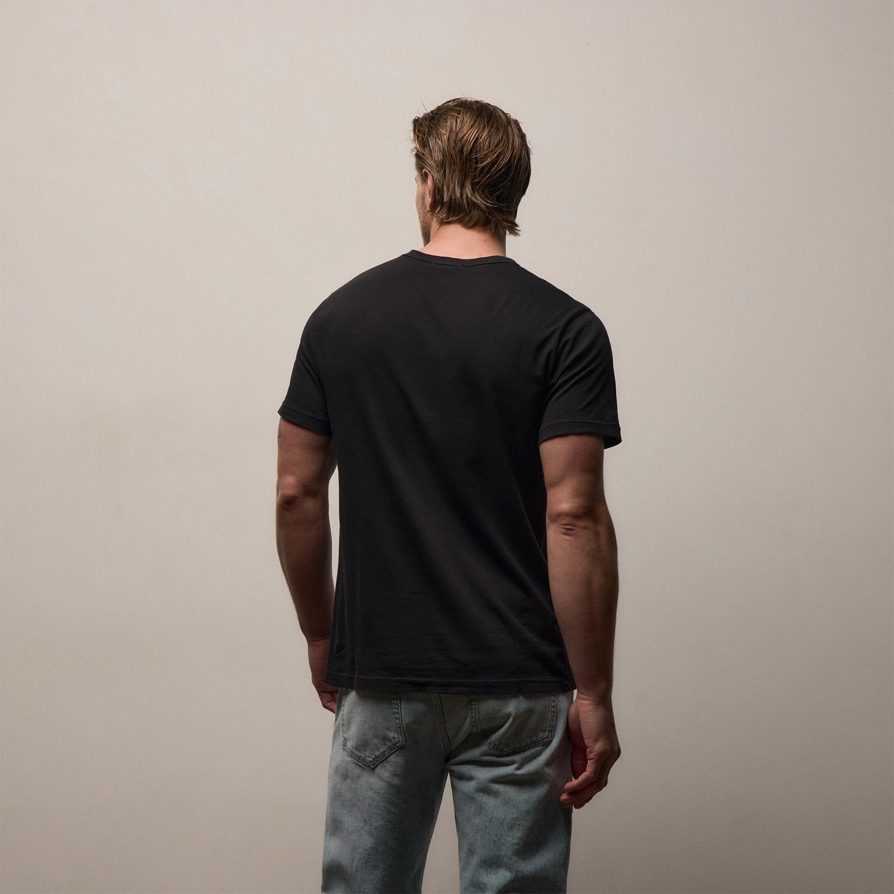 Short Sleeve Crew Neck - Black