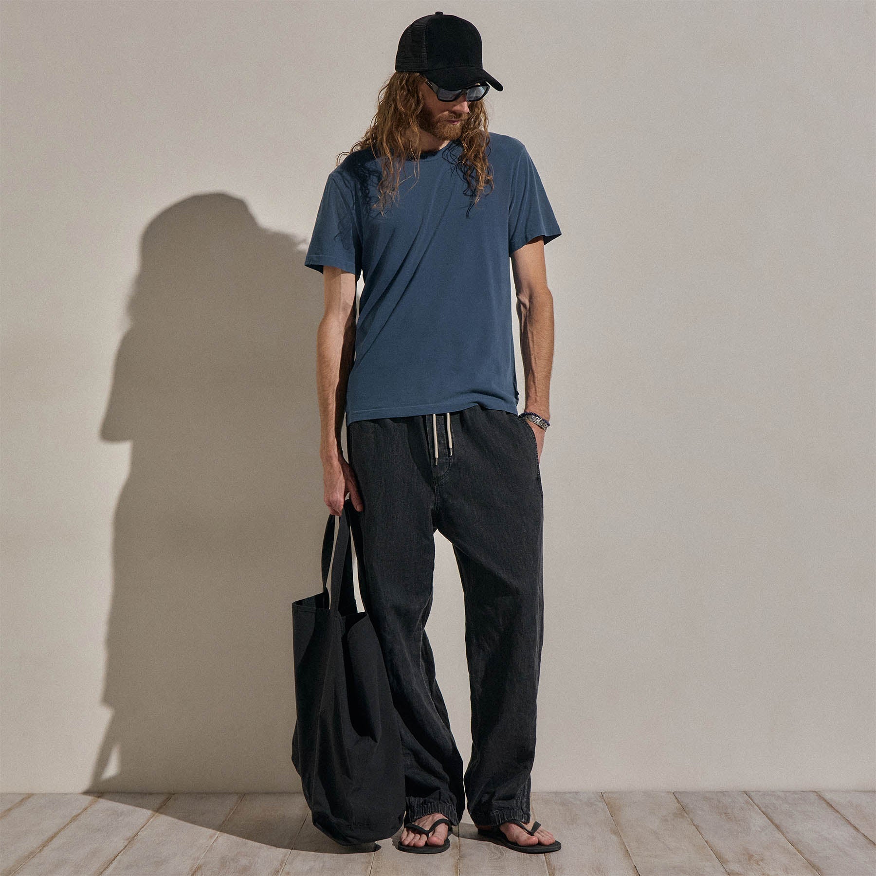 Short Sleeve Crew Neck - Lake Pigment