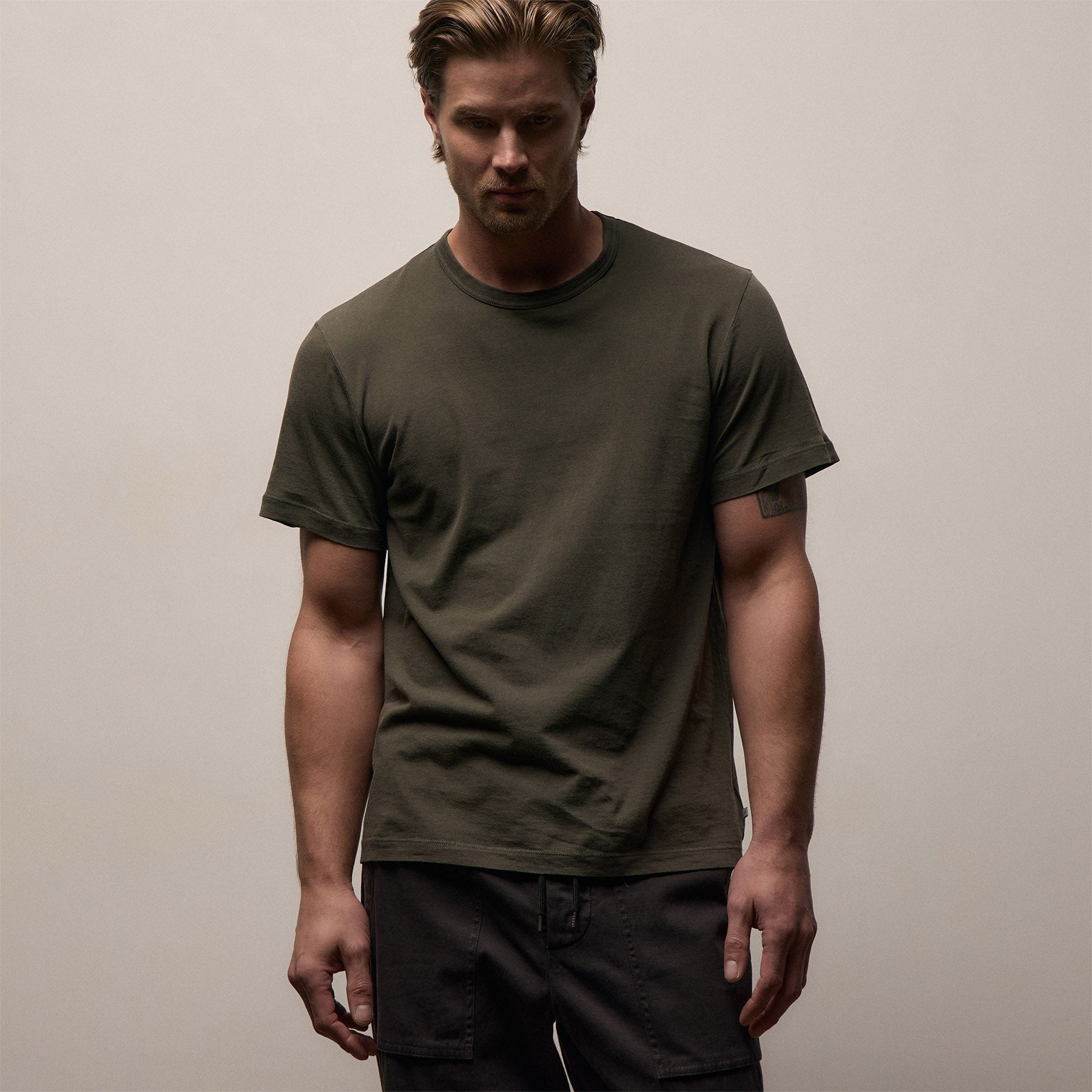 Short Sleeve Crew Neck - Platoon Pigment