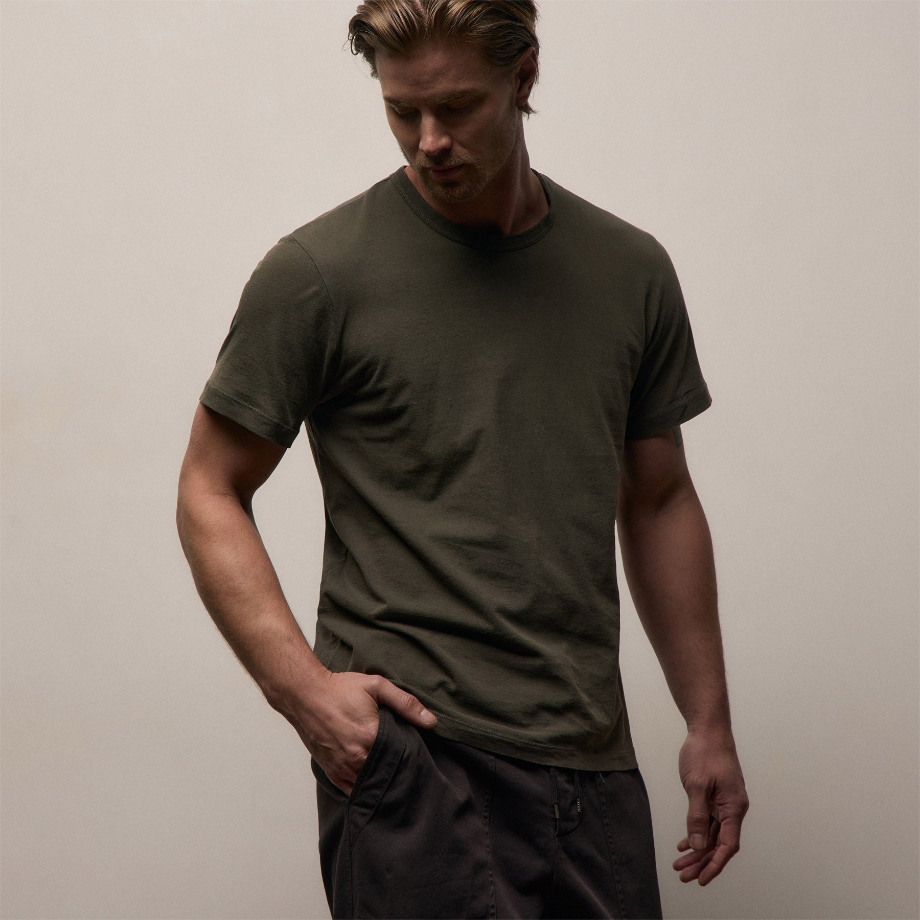 Short Sleeve Crew Neck - Platoon Pigment