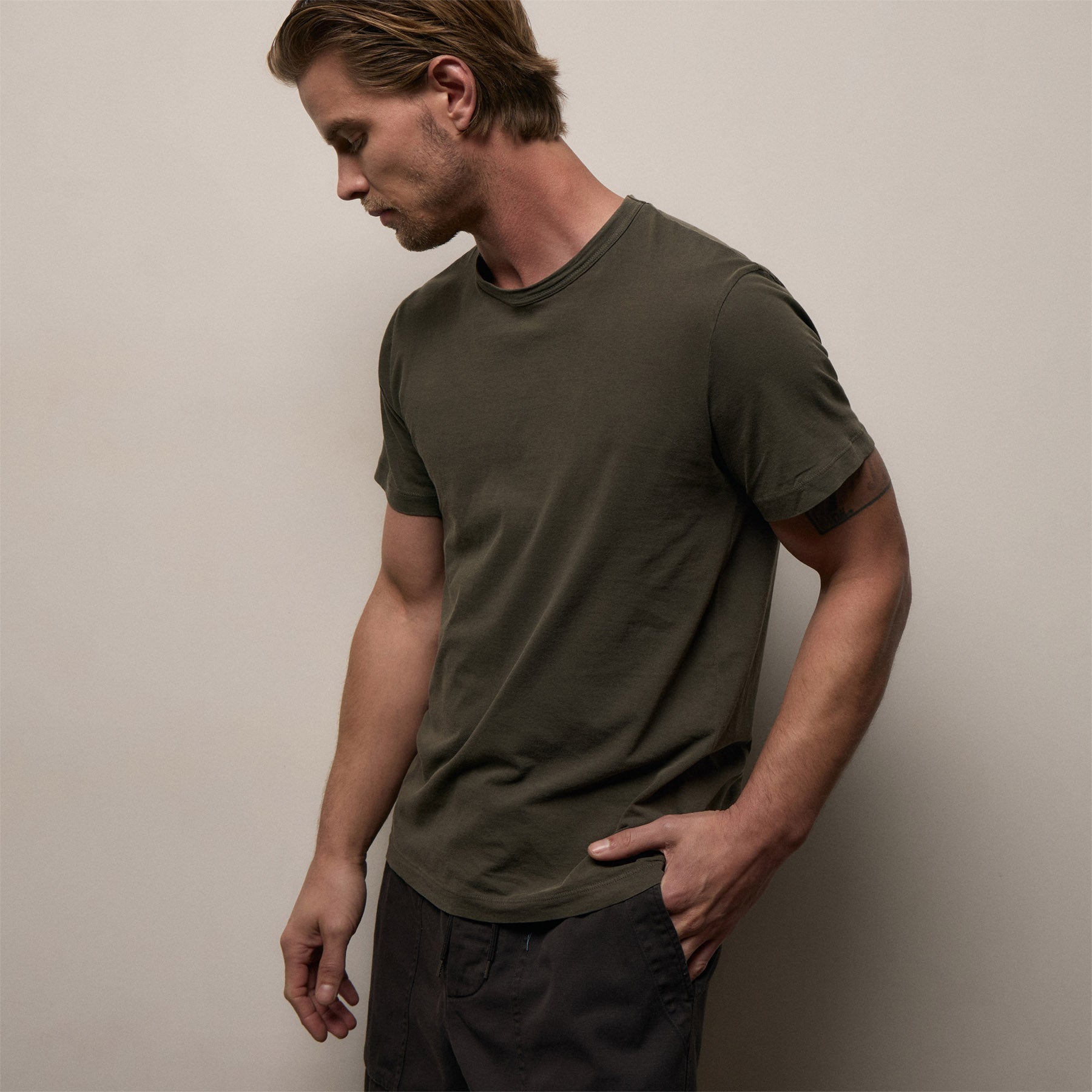 Short Sleeve Crew Neck - Platoon Pigment